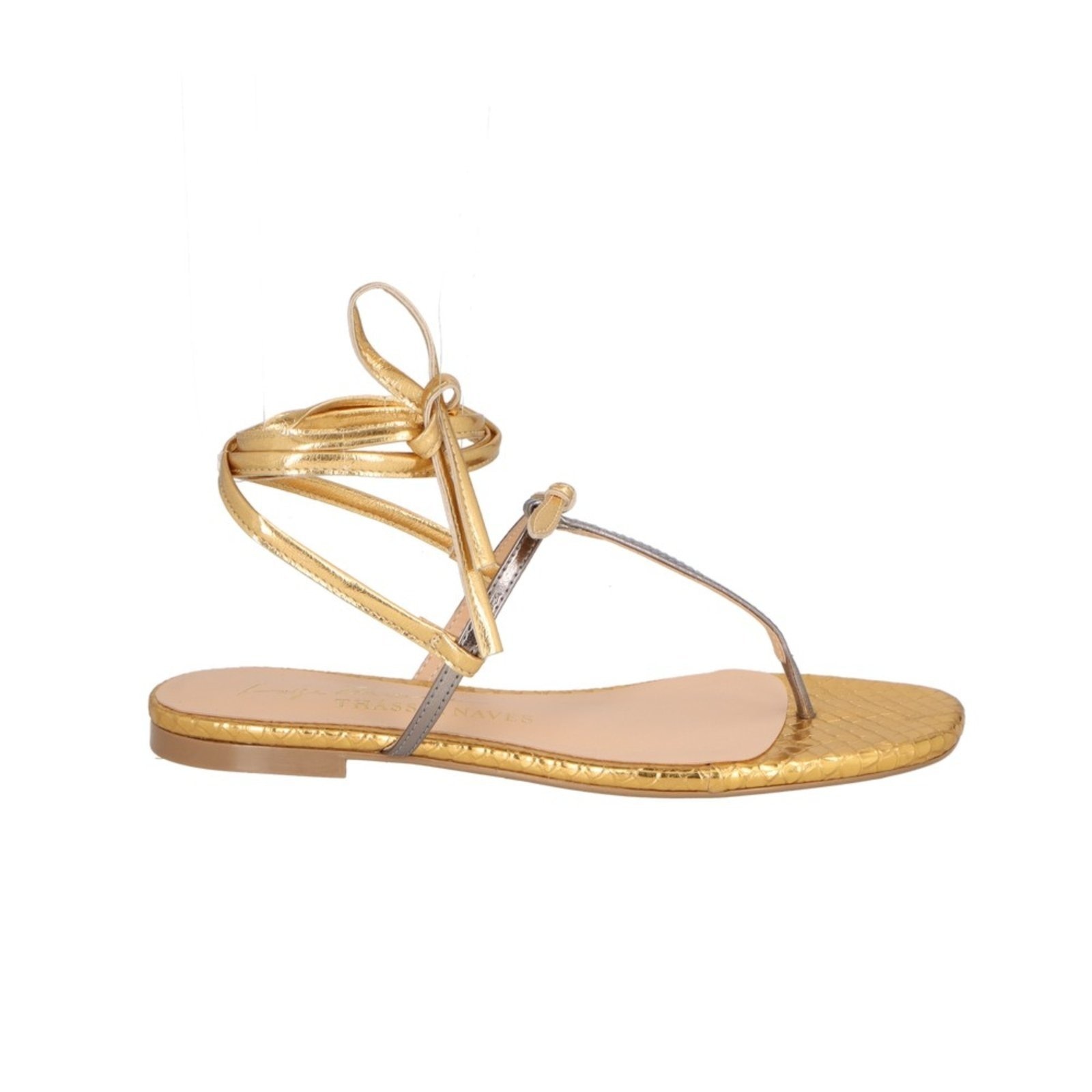 Imagem principal Rasteira Thássia Naves Luiza Barcelos 11600295 Luiza Barcelos dourado