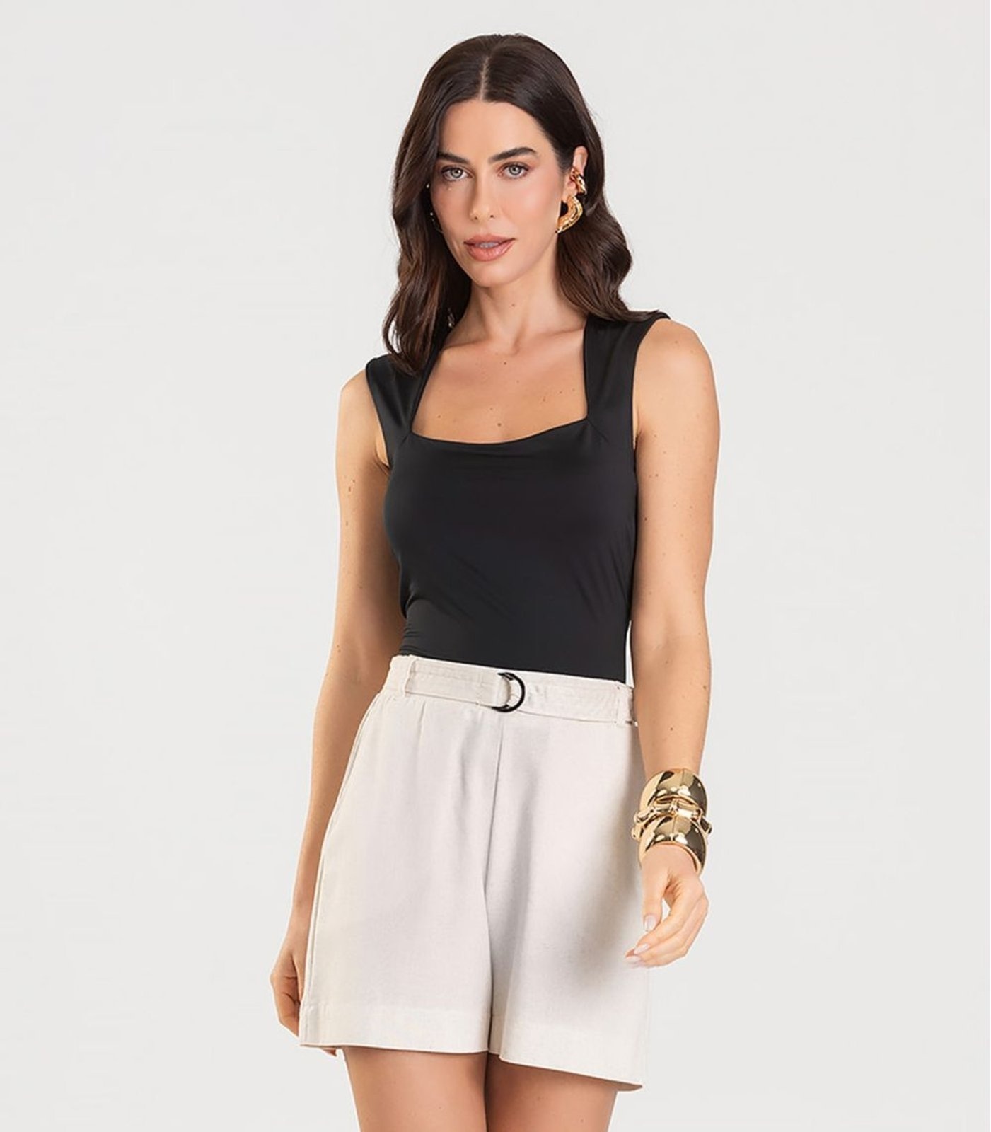 Imagem principal Shorts Feminino Com Cinto Dianna Dianna azul