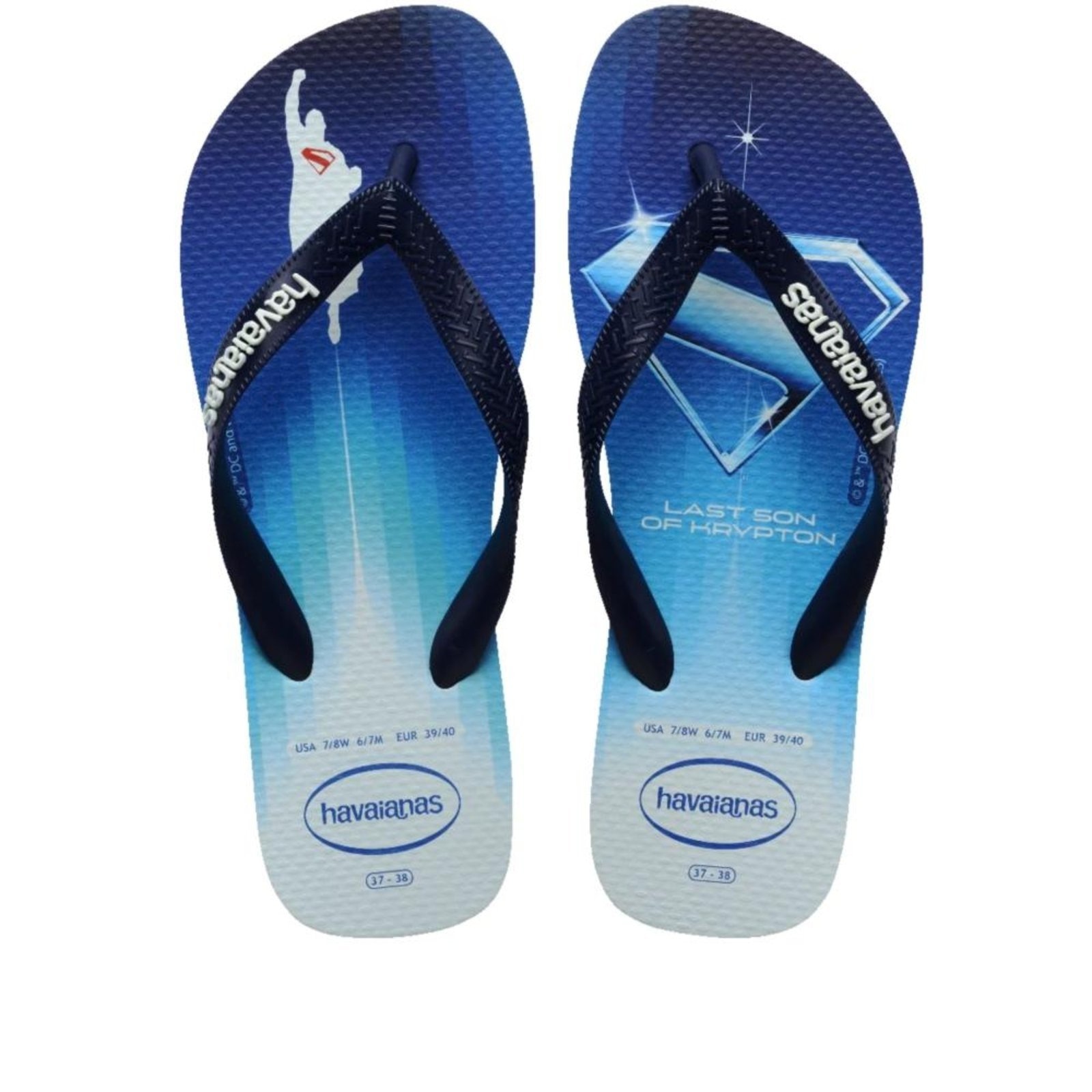 Imagem principal Chinelo Masculino Havaianas Herois Dc Branco/Azul Incolor Havaianas incolor azul