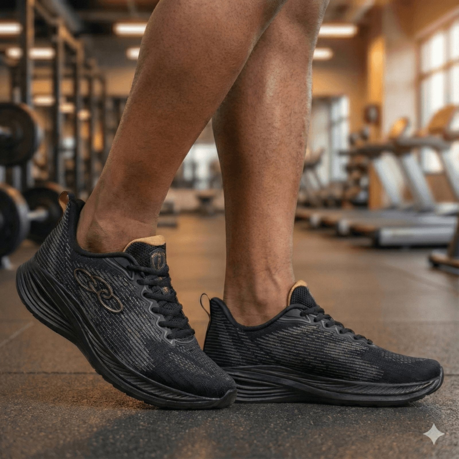 Imagem principal Tênis Masculino Olympikus Marte dourado OLYMPIKUS preto