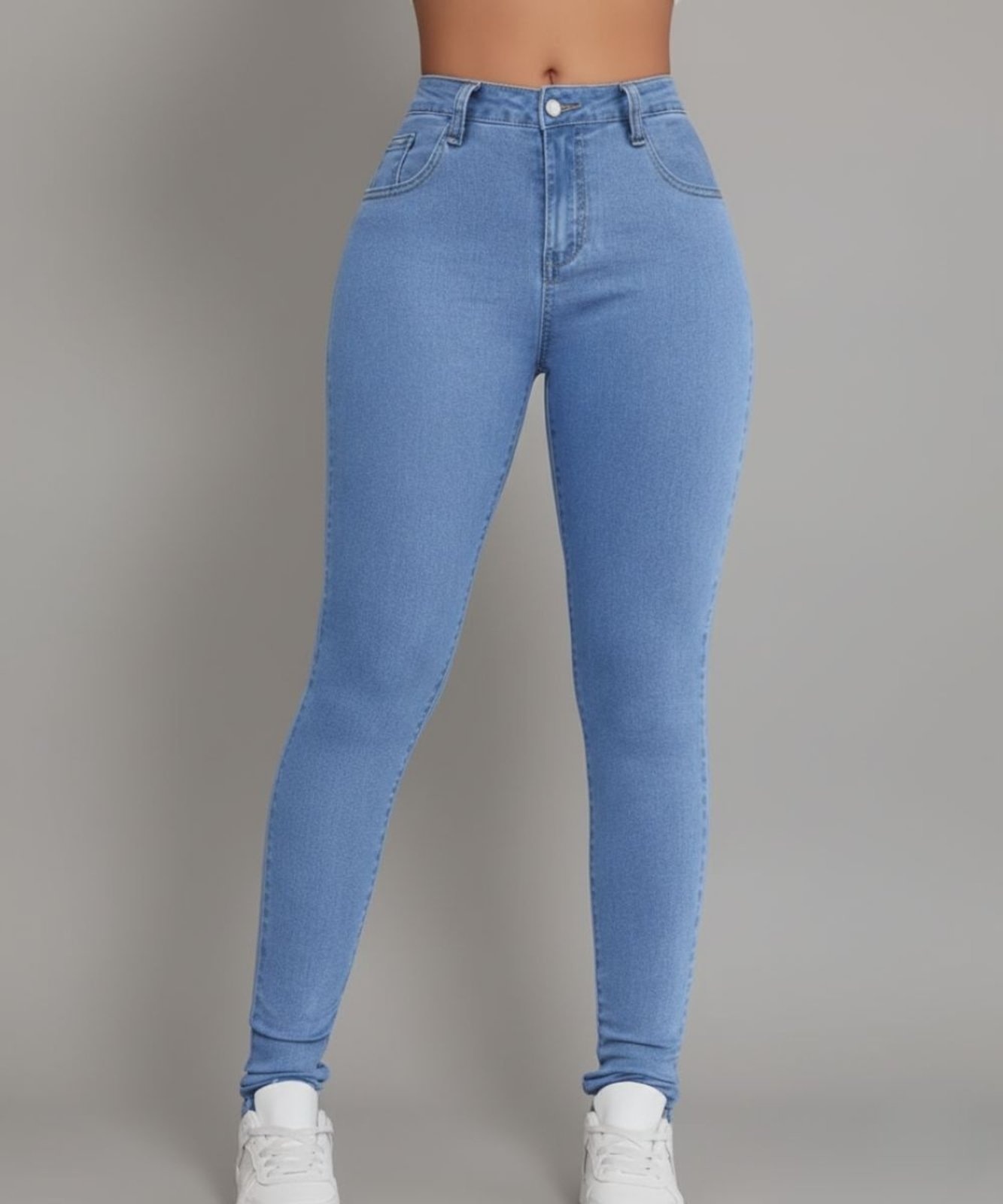 Imagem principal Calça Feminina Jeans Skinny SK JEANS Eleagante Casual e Confortavel Claro TEX JEANS azul/jeans azul