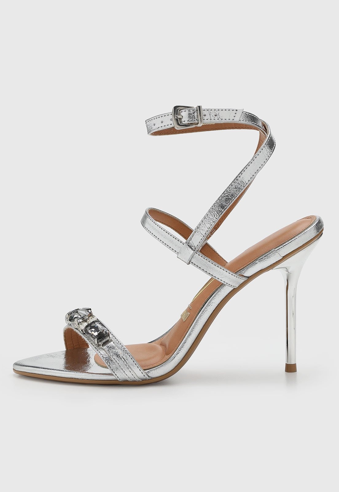 Imagem principal Sandália Feminina Vizzano Salto Alto Pedrarias VIZZANO prata