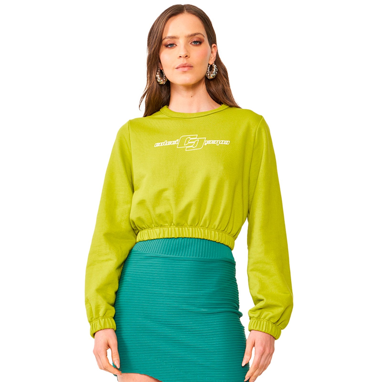 Imagem principal Moletom Colcci Comfort Shape Ou24 Grenoble Feminino Colcci verde