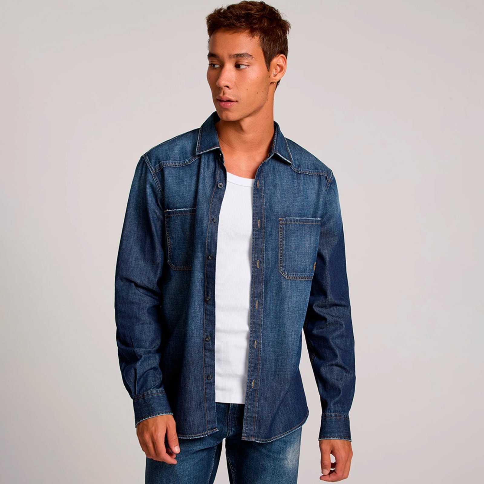 Imagem principal Camisa John John Slim Phoenix Ou25 Masculino John John azul