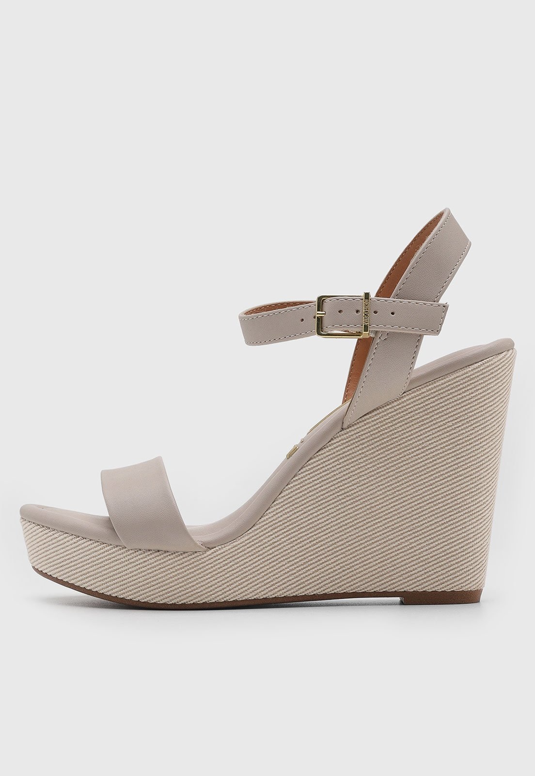 Imagem principal Sandália Feminina Vizzano Anabela Alta Fivela Off-White VIZZANO off-white white