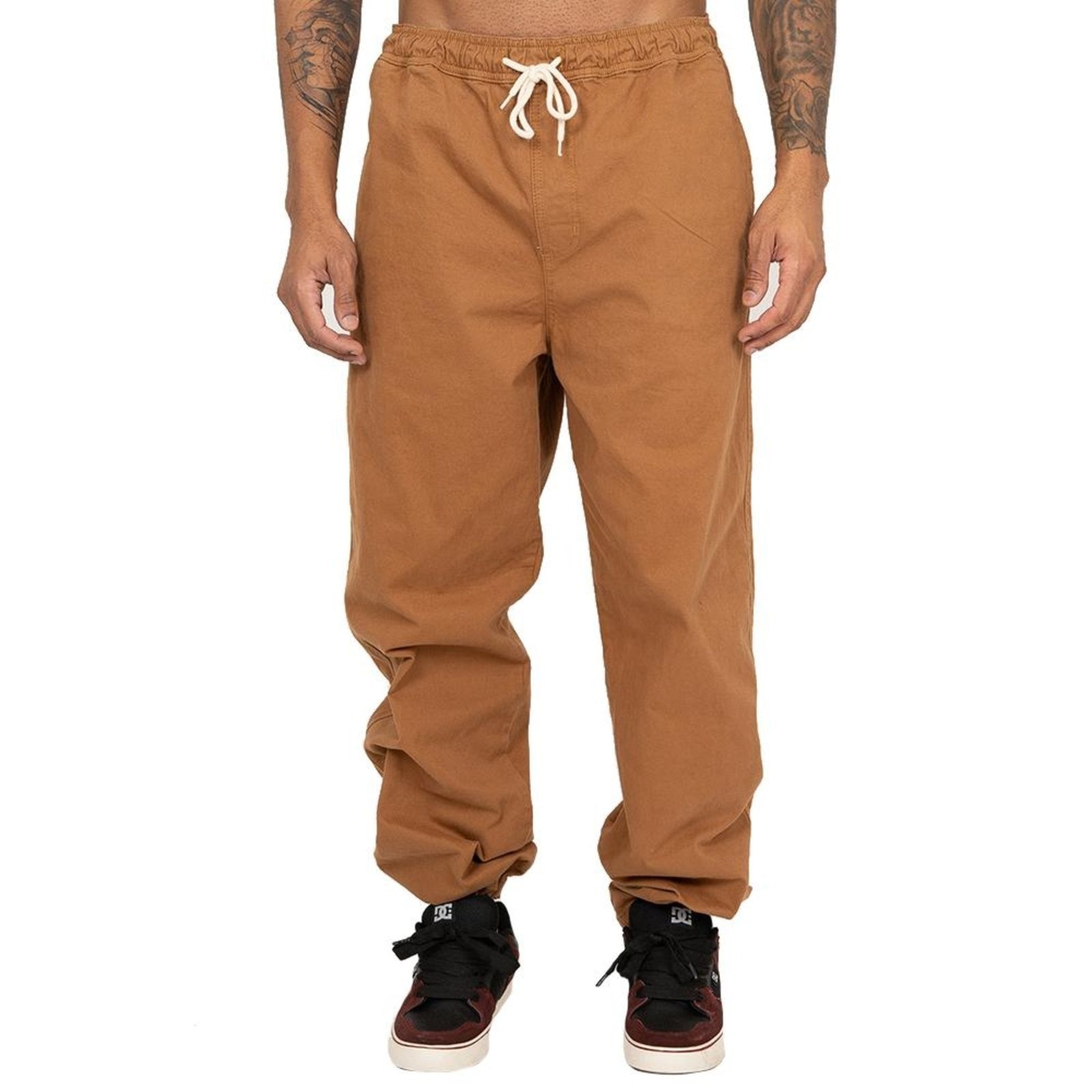 Imagem principal Calça DC Shoes Elastic Baggy SM26 Masculina Mostarda DC Shoes marrom