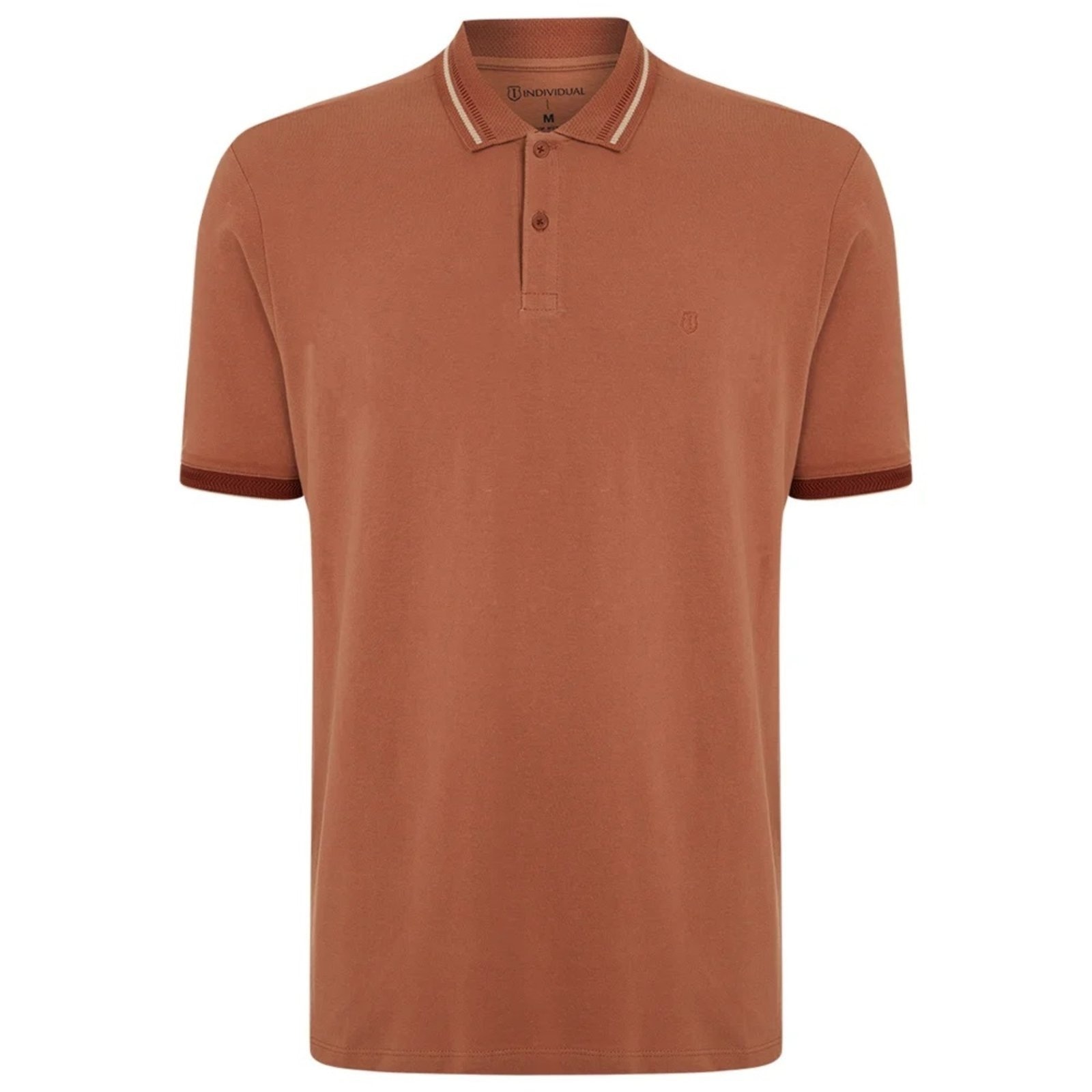 Imagem principal Camisa Polo Individual Piquet Frisos Ou25 Masculino Individual laranja