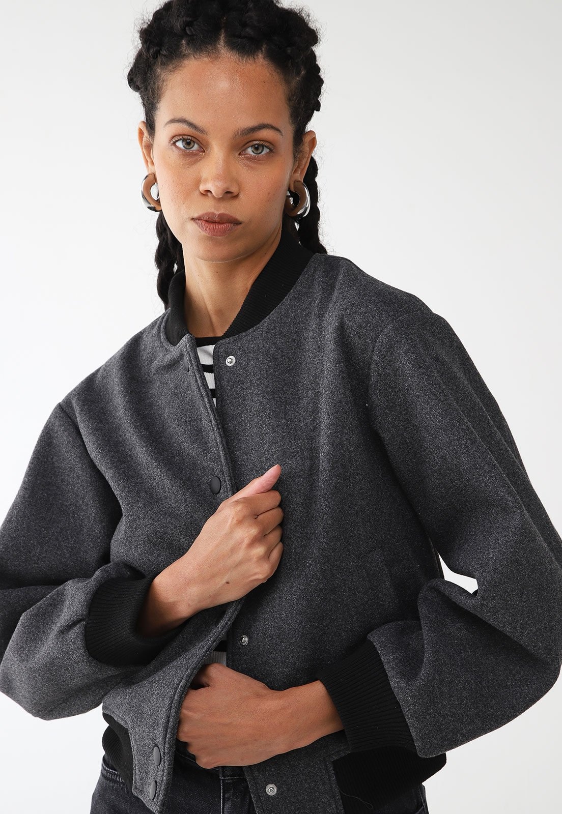 Imagem principal Jaqueta Facinelli Bomber Grafite Facinelli cinza