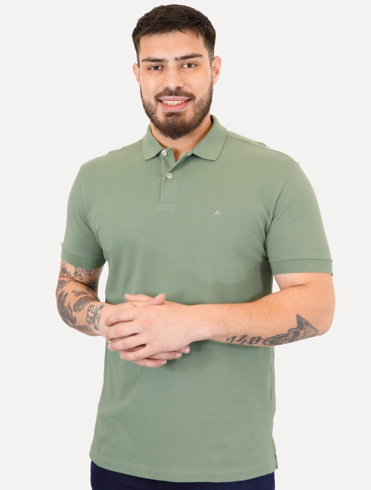 Imagem principal Polo Aramis Masculina Basic Piquet Mono Menta Aramis verde