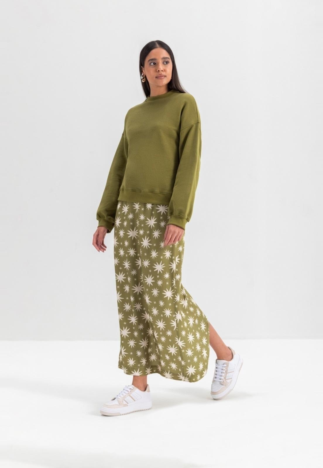 Imagem principal Saia Feminina Viscose Essendi Essendi verde