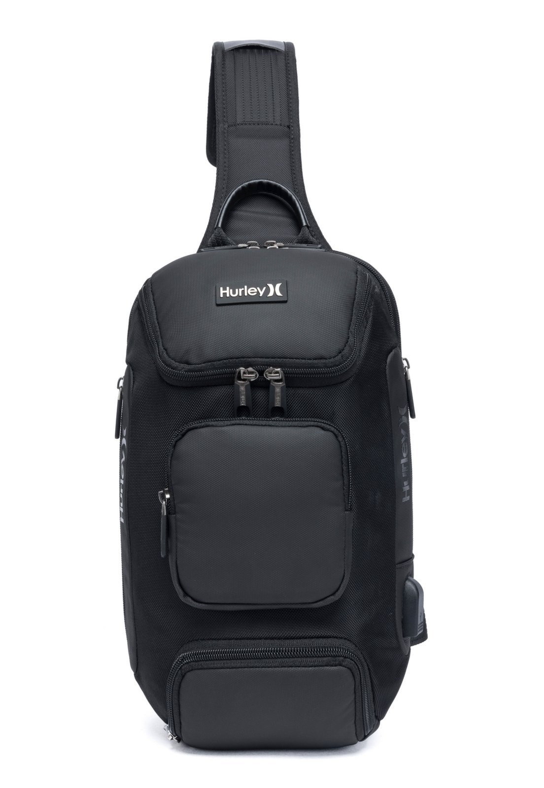 Imagem principal Shoulder Bag Com Saída USB Casual Passeio Bolsa Transversal hurley preto
