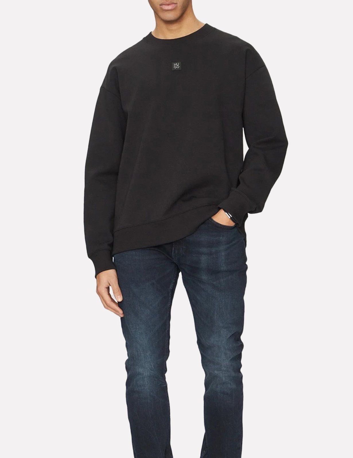 Imagem principal Blusa Hugo Boss Masculina Moletom Regular Dettil Preta Hugo Boss preto