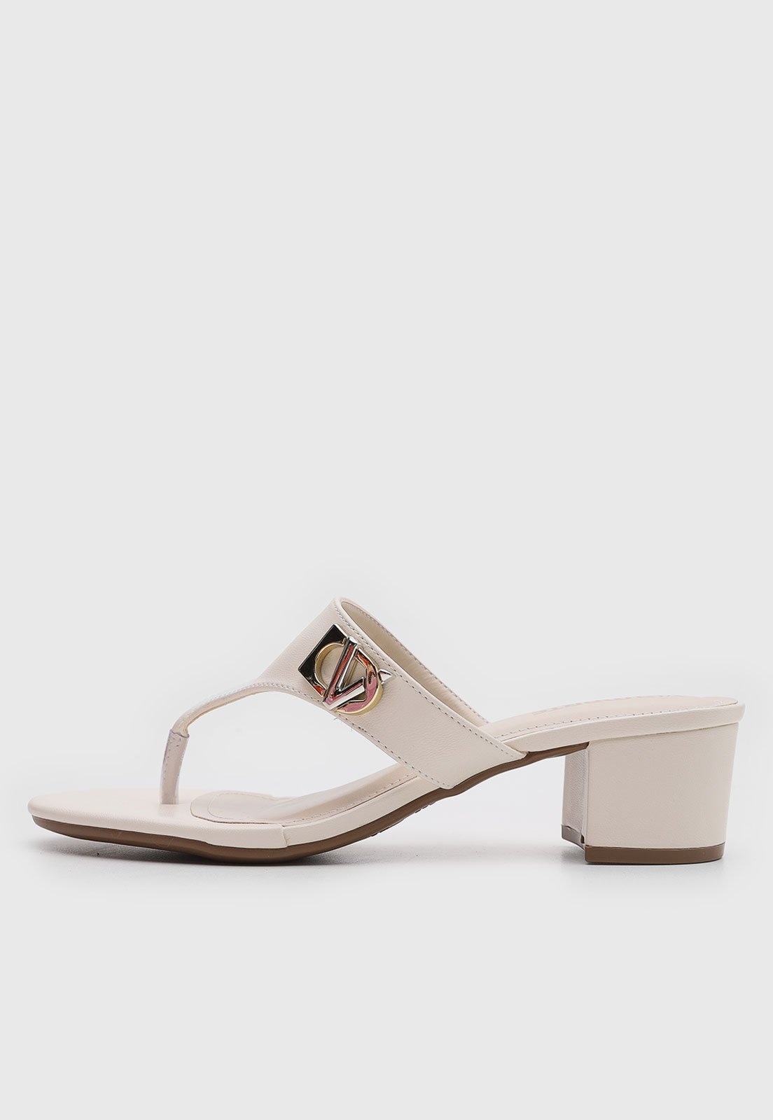 Imagem principal Sandália Feminina Via Marte Salto Bloco Off-White VIA MARTE off-white white