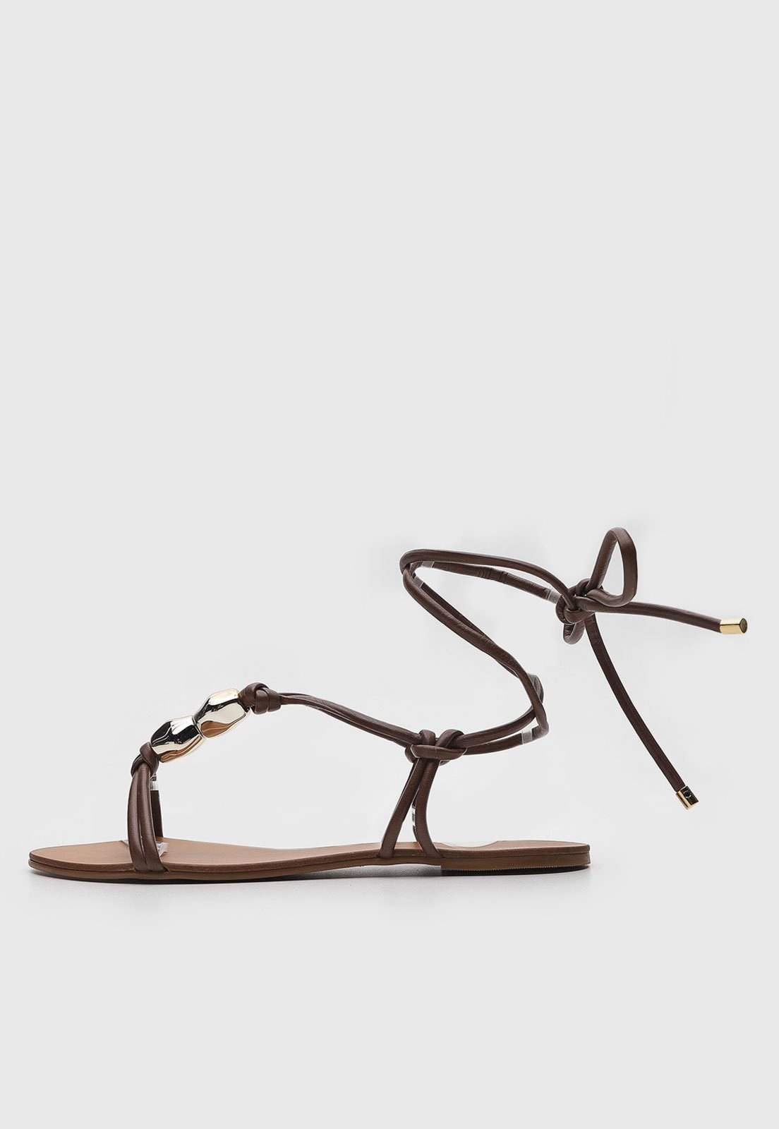 Imagem principal Rasteira Fechada Feminina Lança Perfume Amarração Lança Perfume marrom