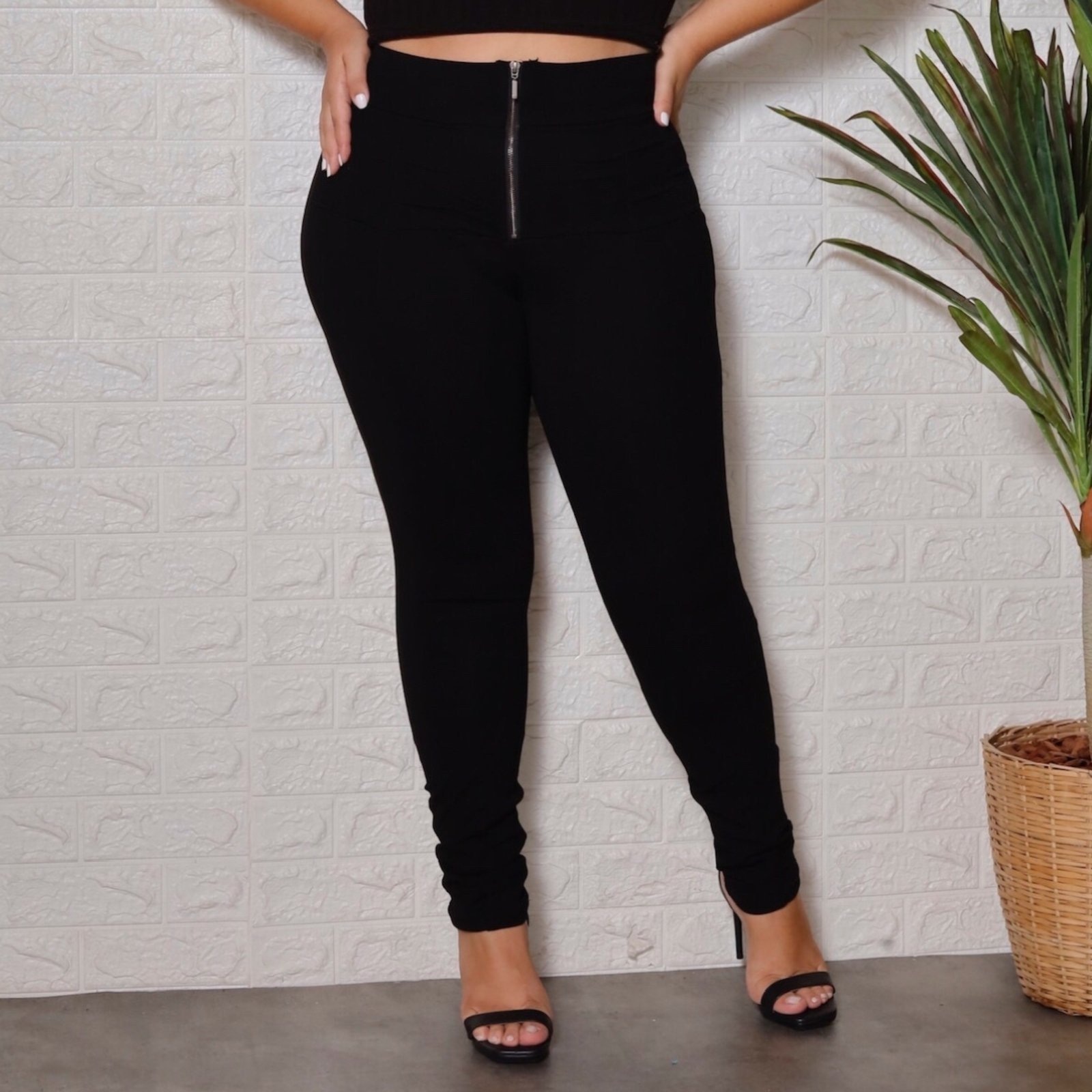 Imagem principal Calça Bandagem Lipo Plus Size Feminina Revanche Passaya Revanche preto