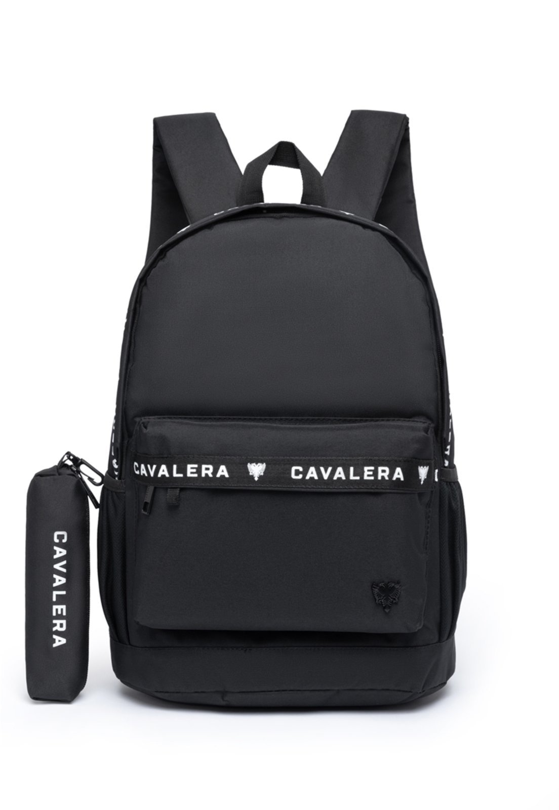 Imagem principal Kit Mochila Cavalera + Estojo Reforçada Escola Faculdade Espaçosa Masculina Cavalera preto