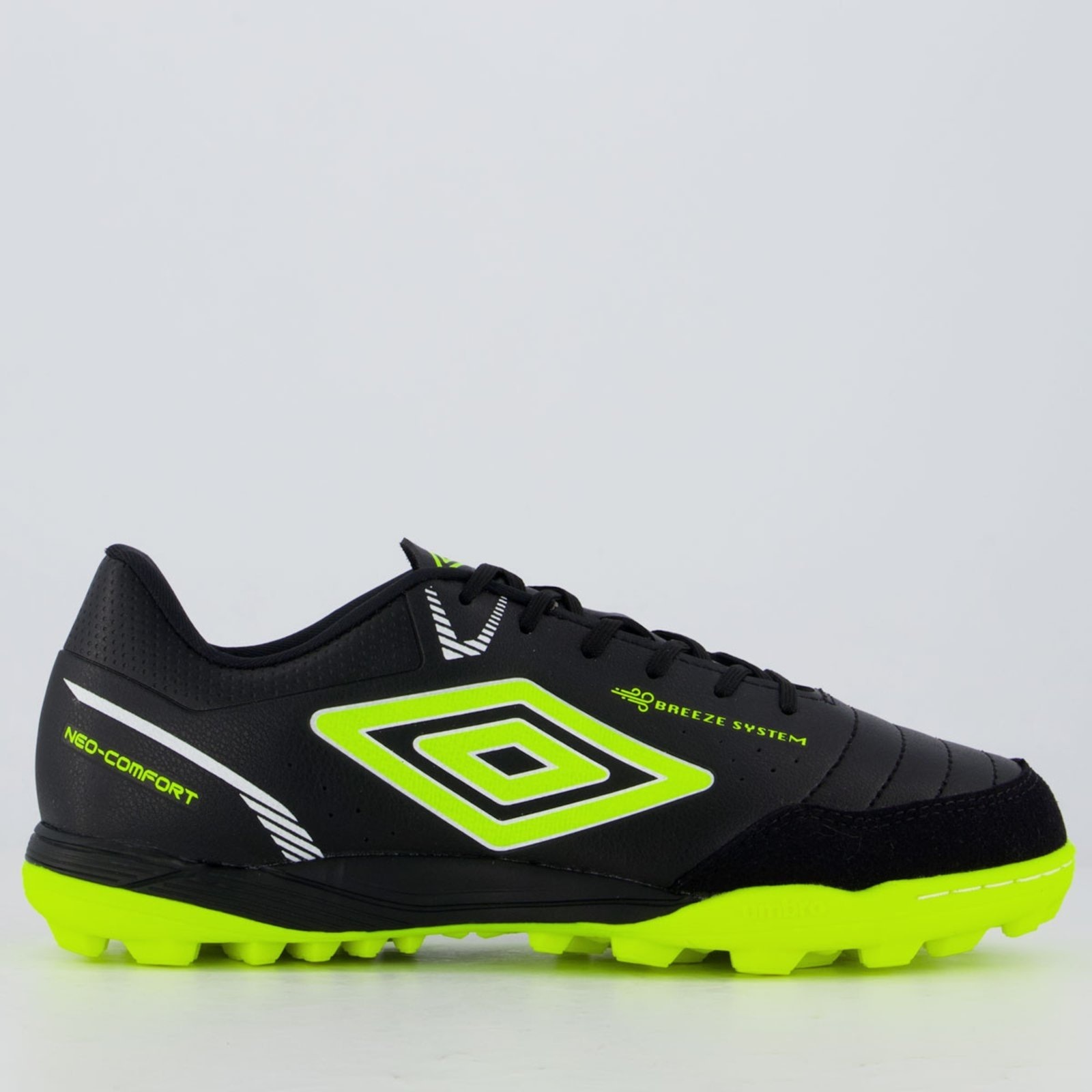 Imagem principal Chuteira Umbro Neo-Confort Society Preta e Amarela Umbro preto