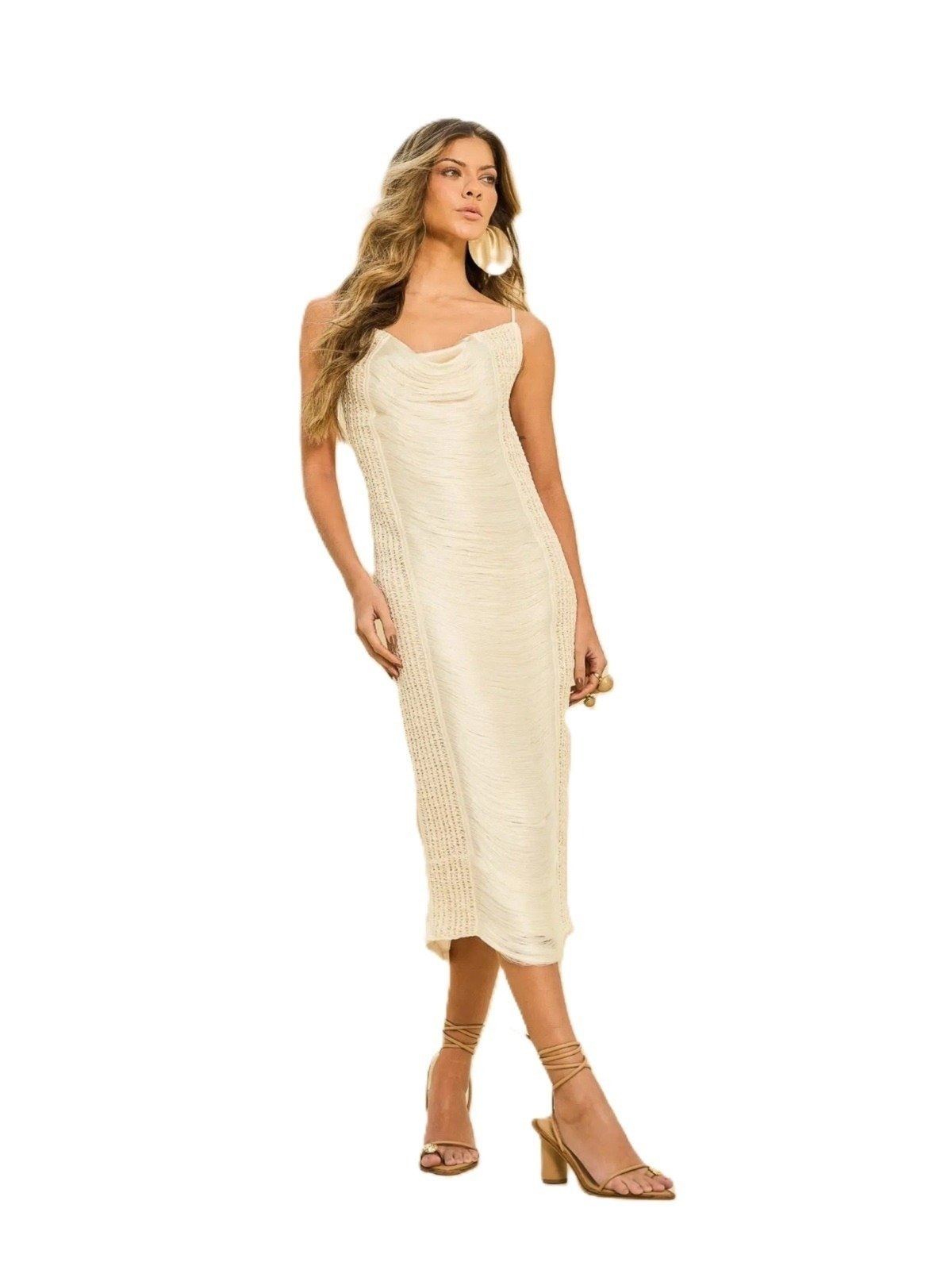 Imagem principal Vestido Open Gale Midi Open bege