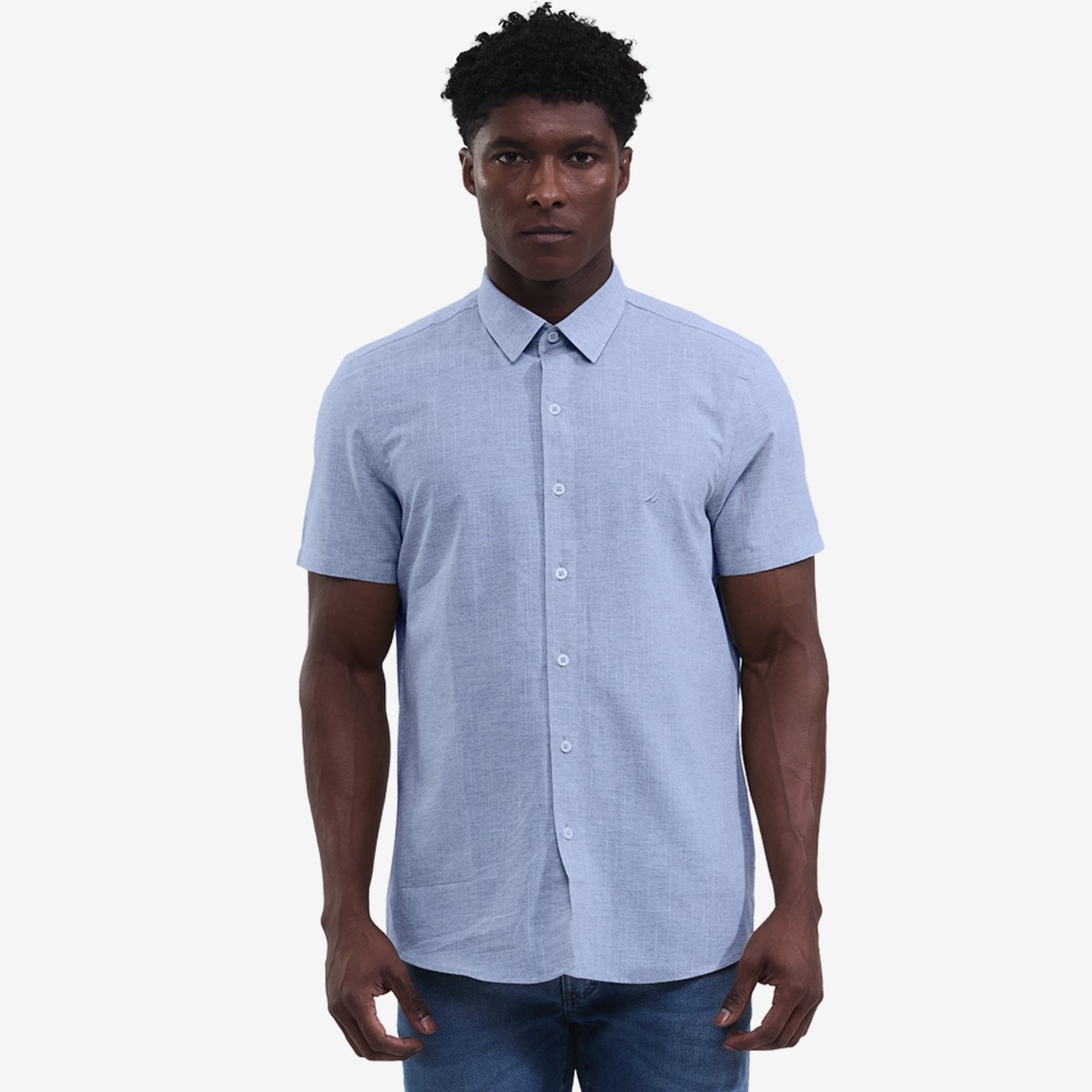 Imagem principal Camisa Nautica Manga Curta Fine Claro Nautica azul