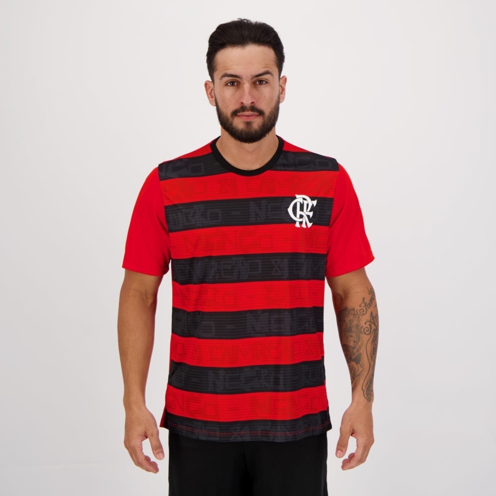 Imagem principal Camisa Flamengo Shout Vermelha e Preta braziline vermelho