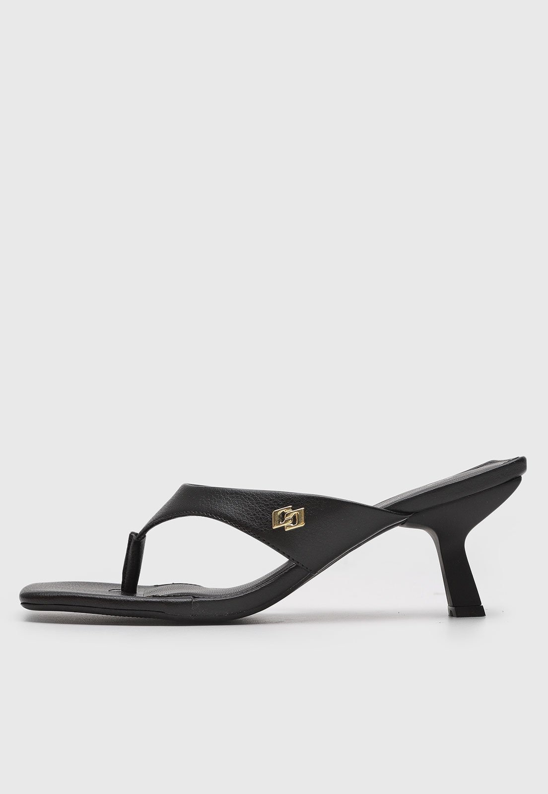 Imagem principal Sandália Feminina Colcci Salto Médio Geométrico Preta Colcci preto