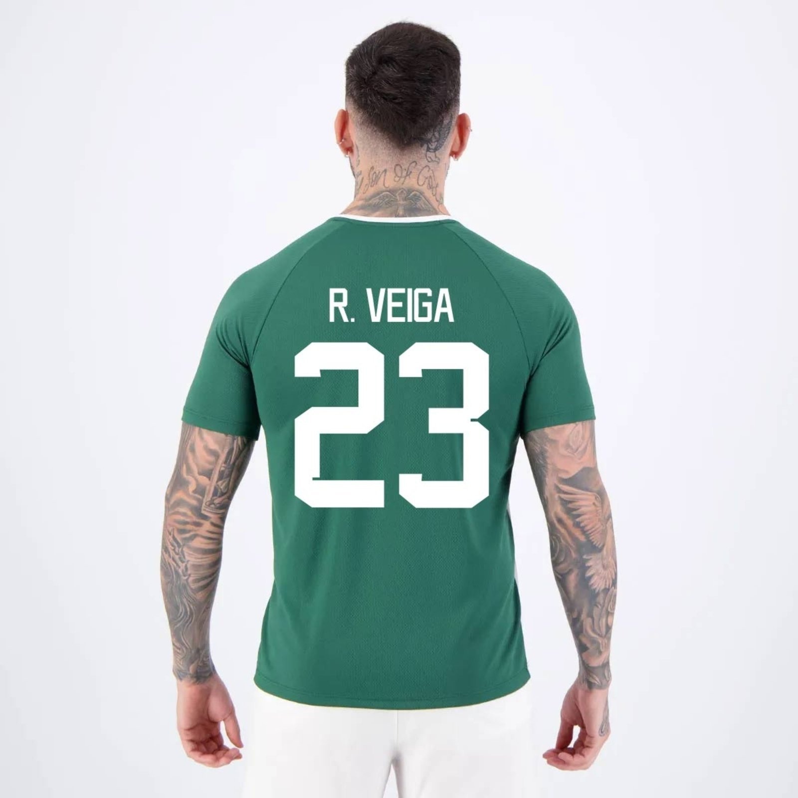 Imagem principal Camisa Palmeiras R. Veiga 23 Alviverde Branca e Verde Betel branco verde