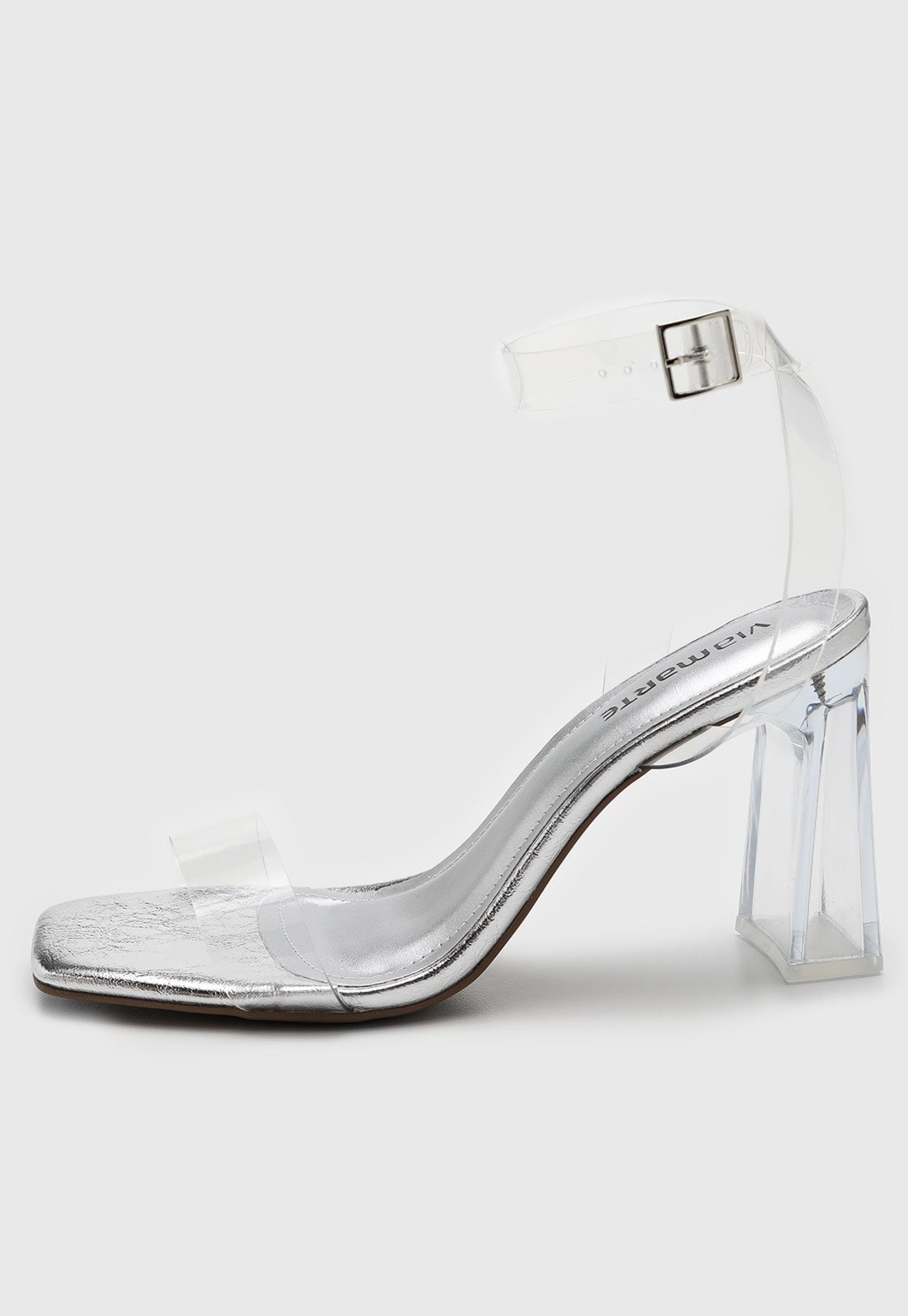 Imagem principal Sandália Feminina Via Marte Bico Quadrado VIA MARTE prata