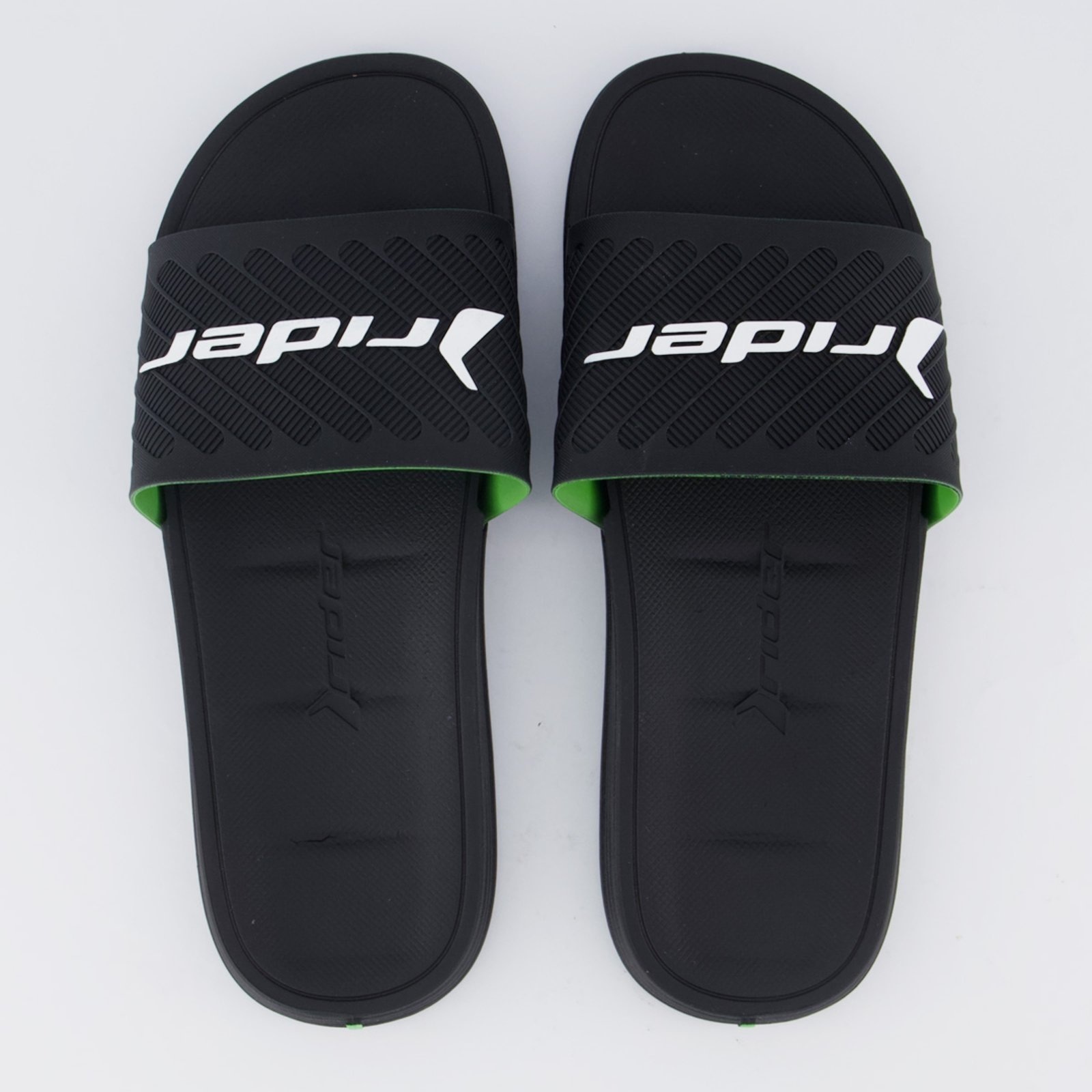 Imagem principal Chinelo Slide Rider Free II Preto e Verde Rider preto verde