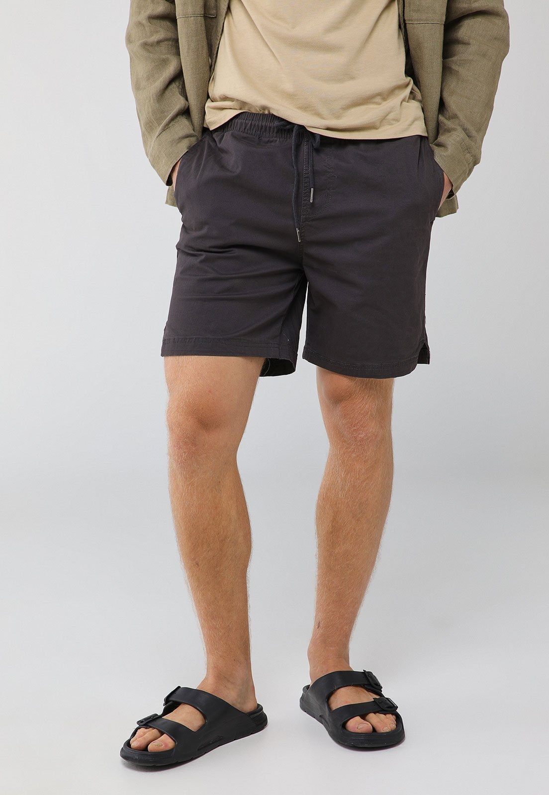 Imagem principal Bermuda Masculina Broken Rules Sarja Broken Rules azul marinho