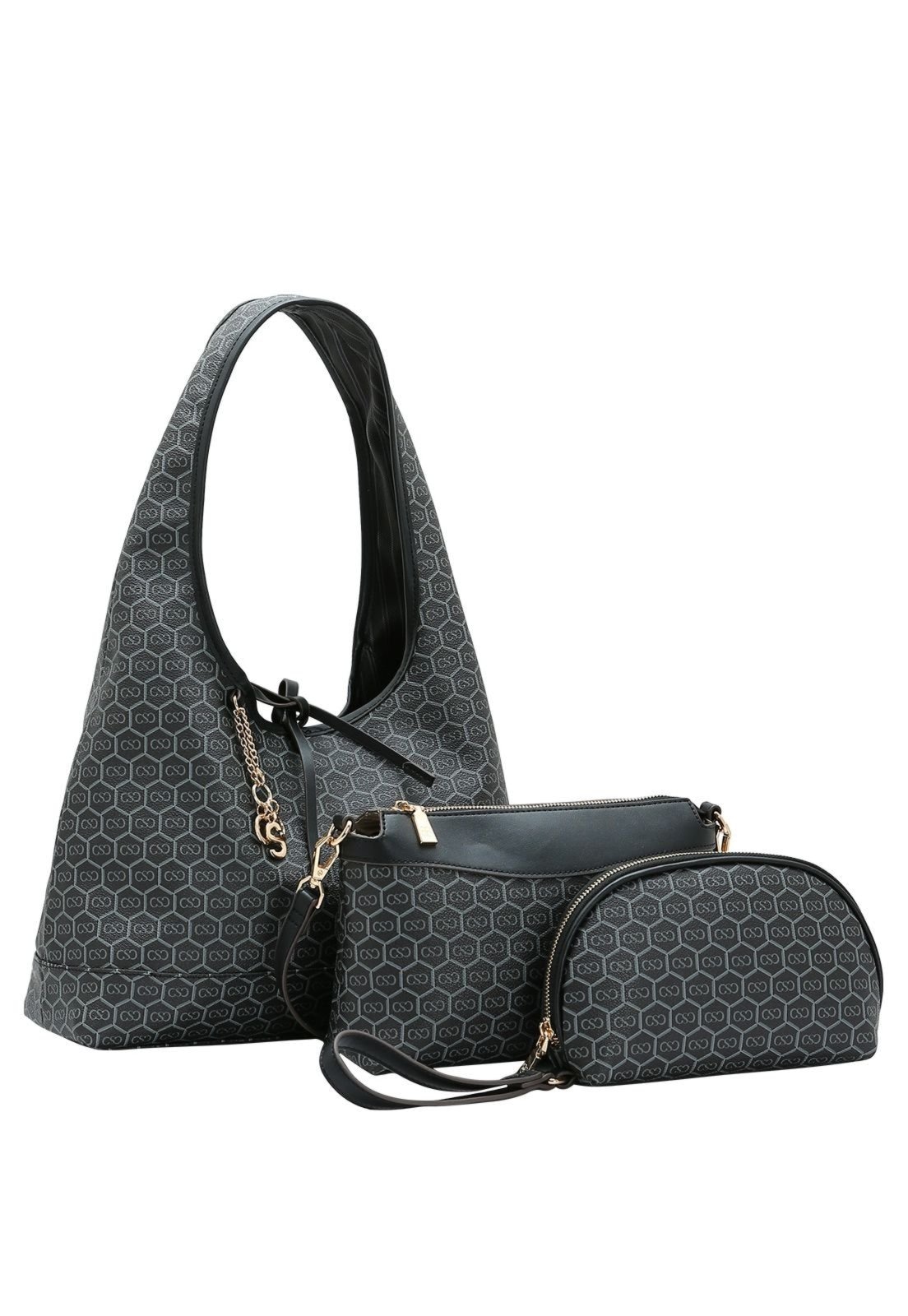 Imagem principal Bolsa Feminina Chenson New Monograma Dupla Face Kit 3 Peças 3485429 Chenson preto