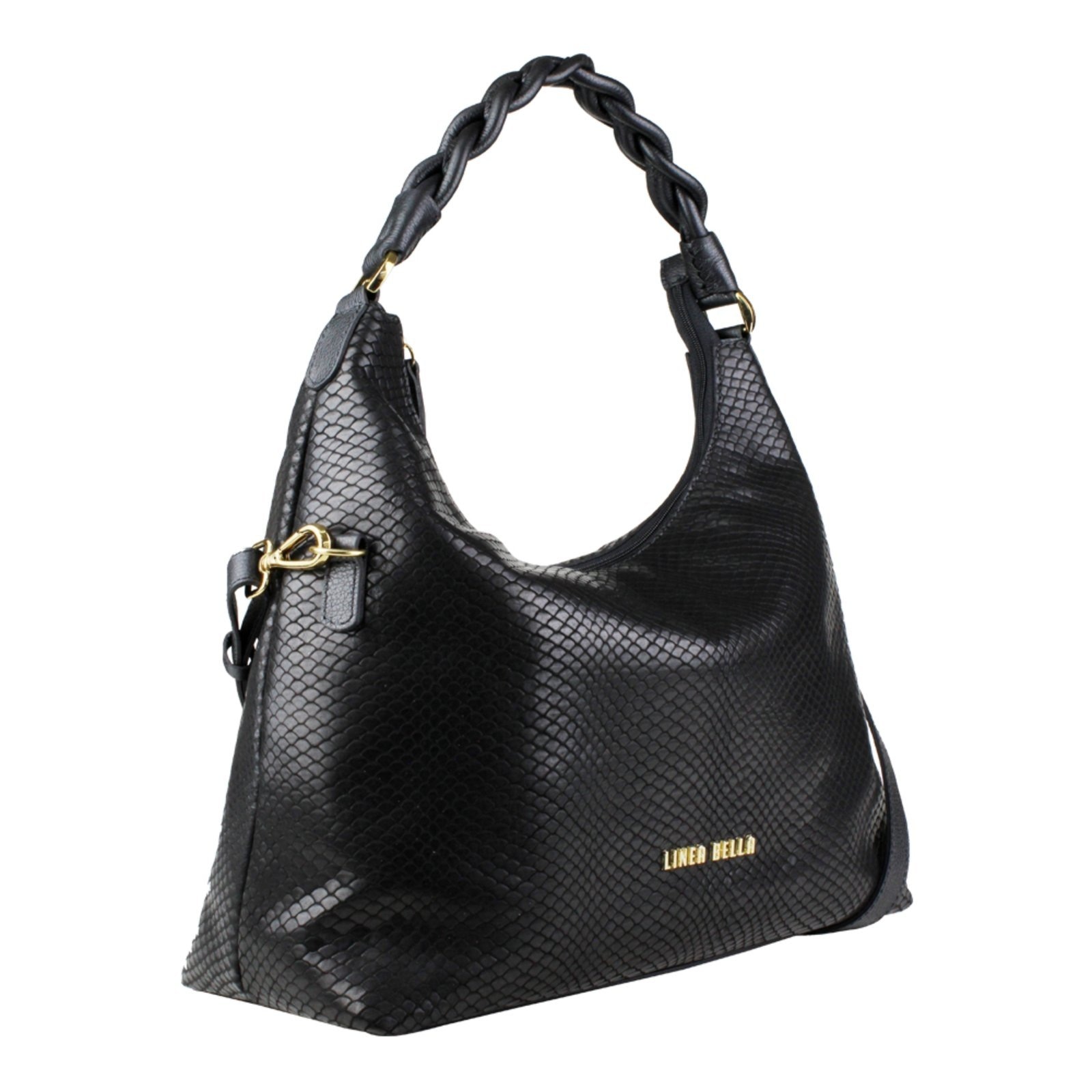 Imagem principal Bolsa feminina em couro Linea Bella 5235 Linea Bella preto