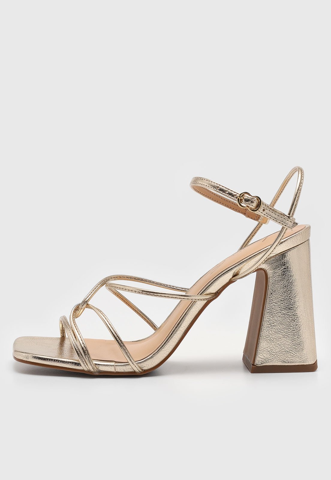 Imagem principal Sandália Luiza Barcelos Tiras Dourada Luiza Barcelos dourado