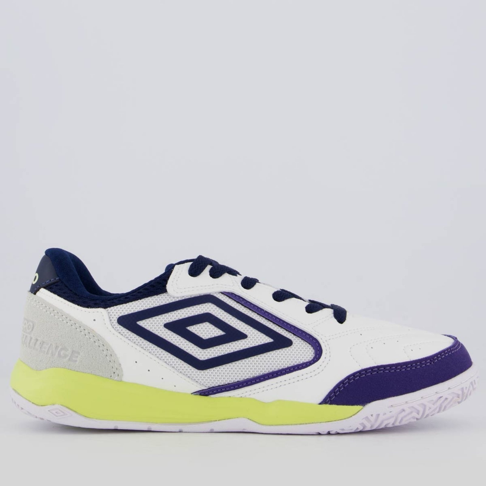 Imagem principal Chuteira Umbro Pro Challenge Uptake Futsal Branca e Roxa Umbro branco