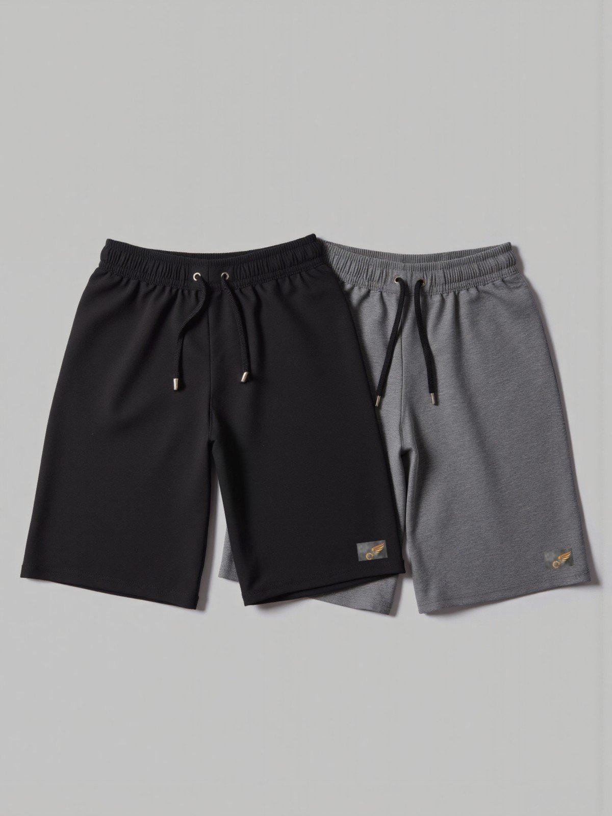 Imagem principal Kit 2 Bermuda de Moletom Plus Size G2 G3 Tamanhos Grandes Básica com Amarração Shorts Para Academia e Treinos Debex multicolorido