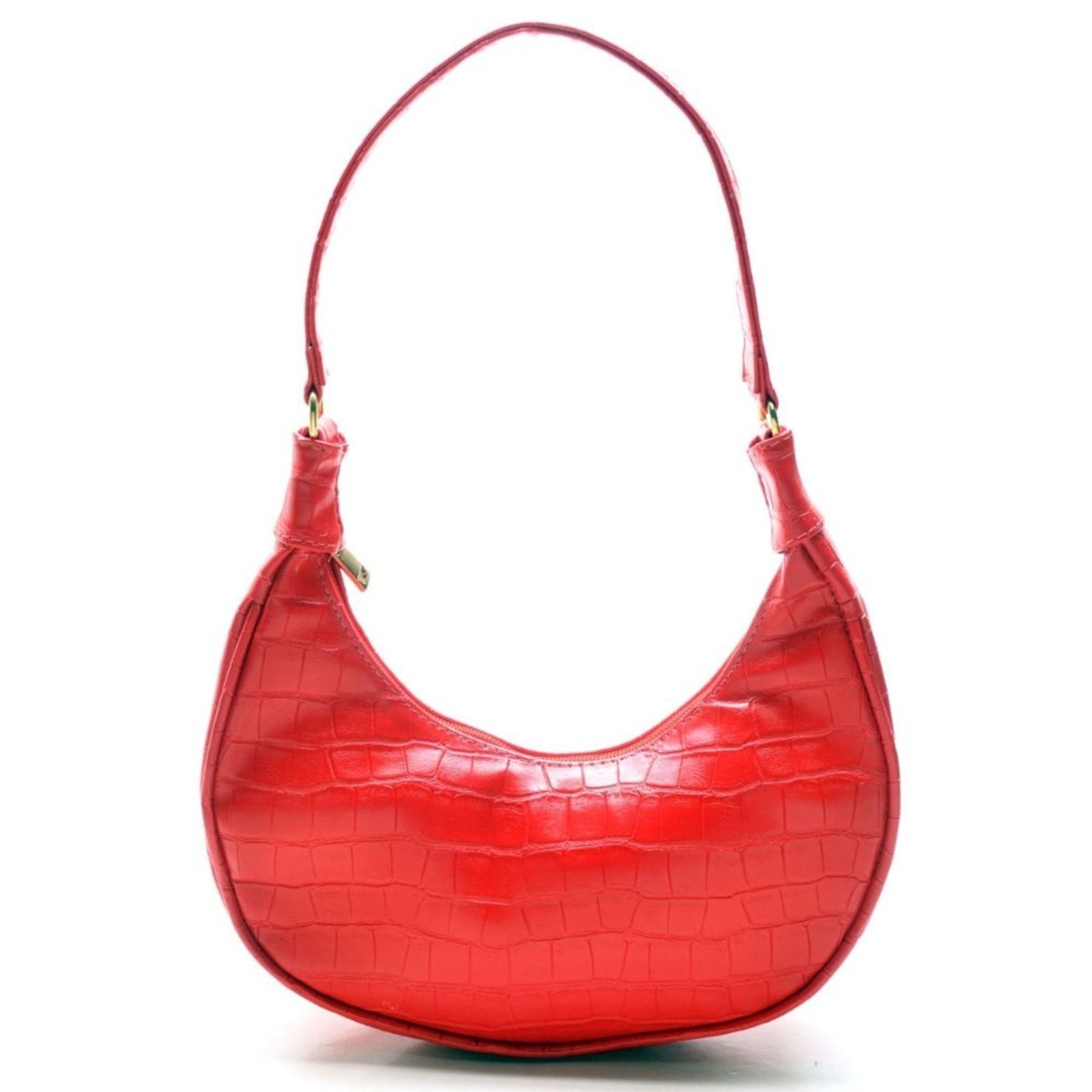 Imagem principal Bolsa Feminina Anna Andrade De Ombro Meia Lua Cluth Bolsa Média Casual Moda Tendência Vermelha Anna Andrade vermelho