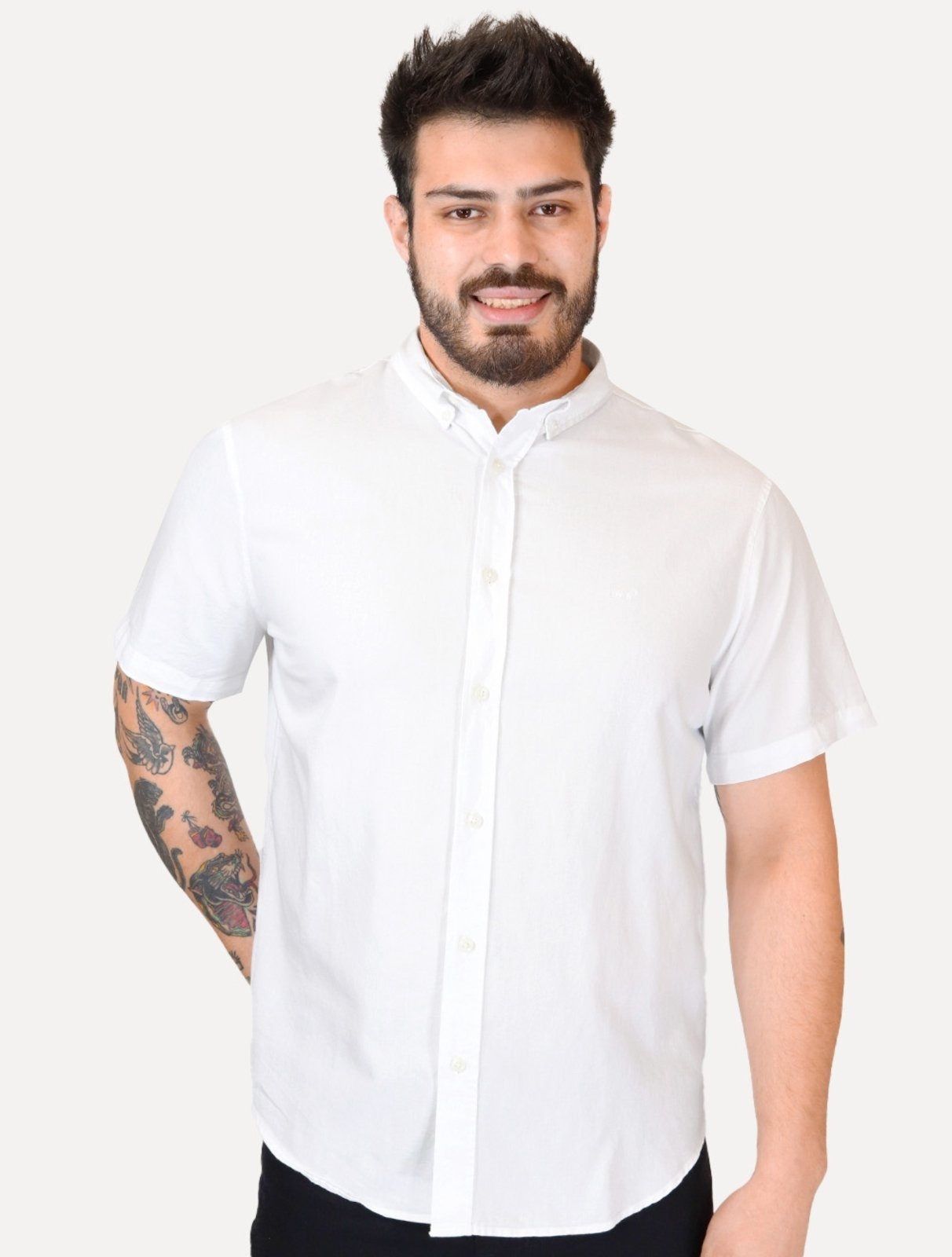 Imagem principal Camisa Levis Masculina Relaxed Oxford Authentic Button Down Branca Levis branco