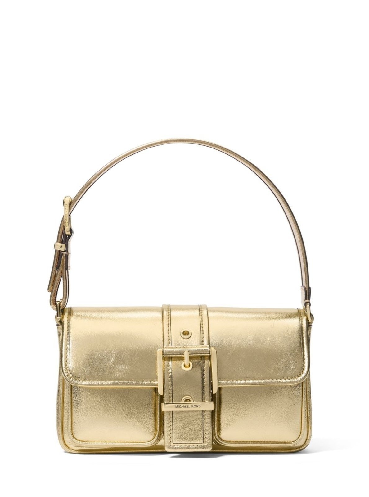 Imagem principal Bolsa De Ombro Colby Média De Couro Metalizado 30R5gbal8m740 Michael Kors dourado