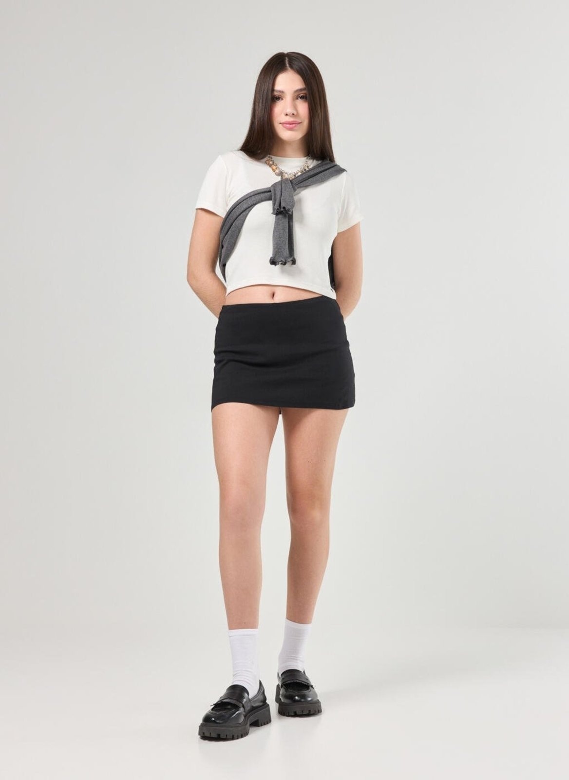 Imagem principal Micro Saia Preta Com Shortinho Youcom multicolorido