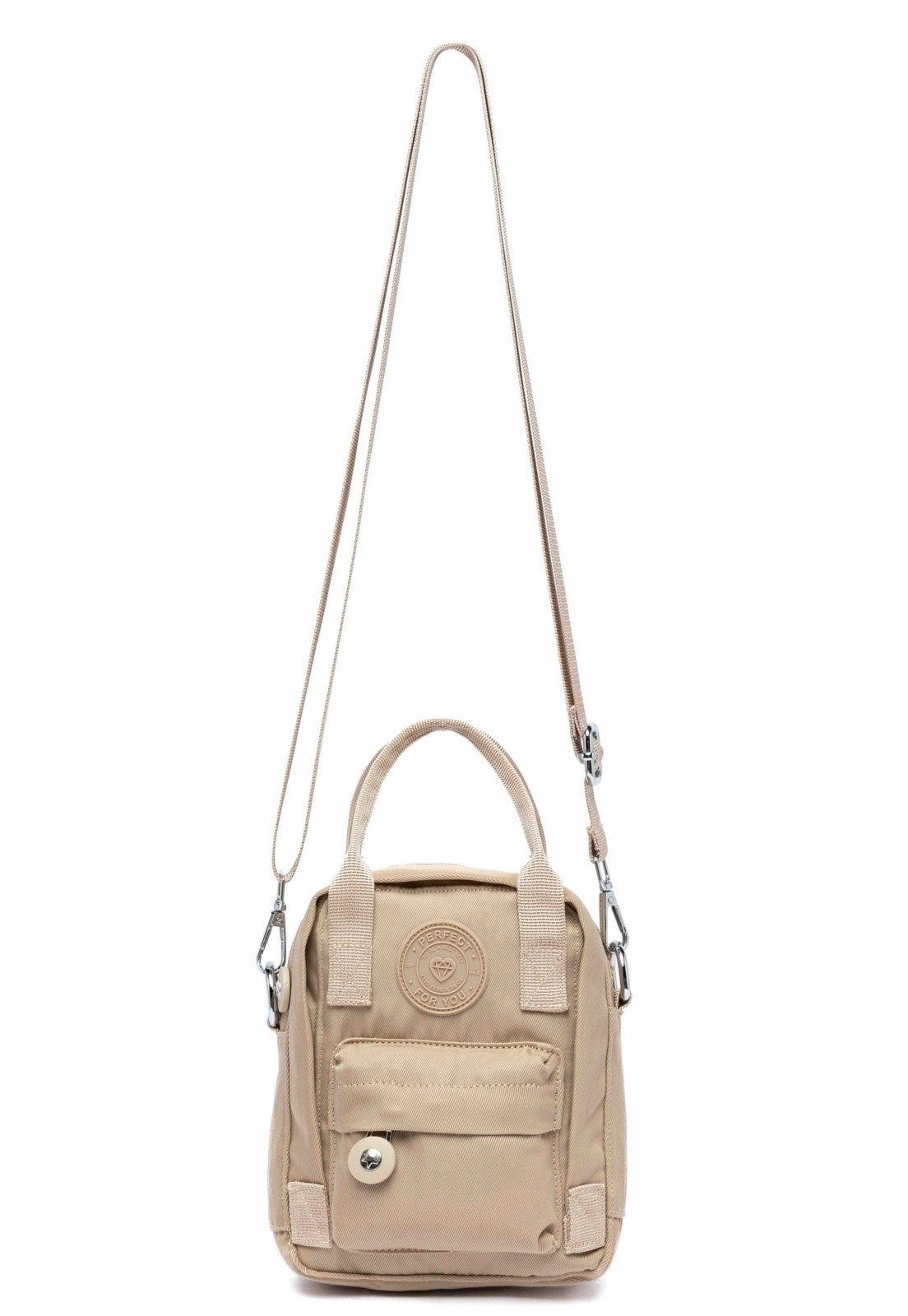 Imagem principal Shoulder Bag Mini Bolsa Trasversal Feminina Reforçada 1 Litro Perfect For You bege