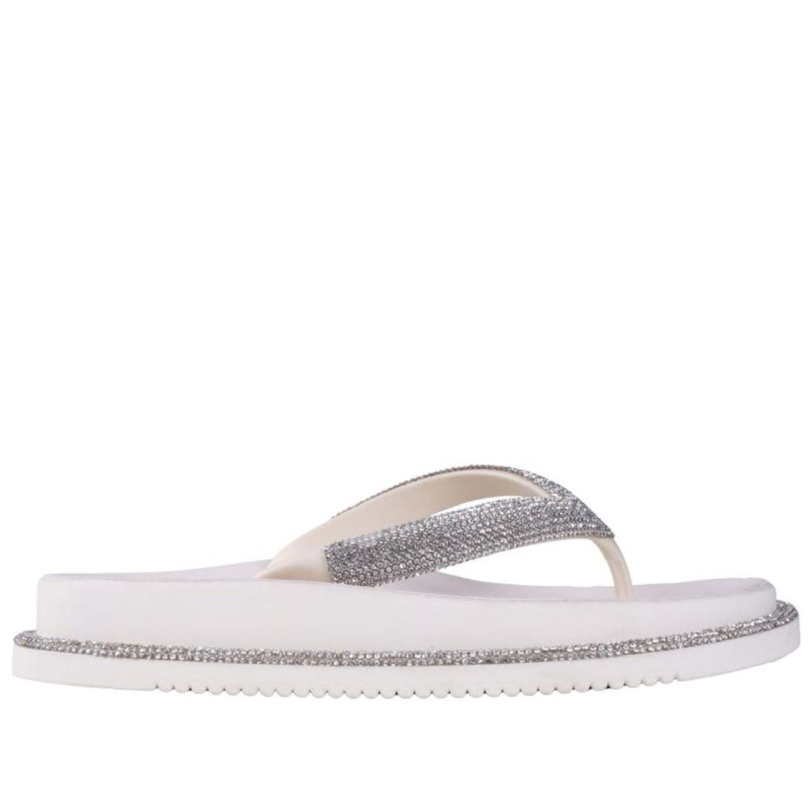 Imagem principal Chinelo Zariff Feminino Strass Amm02 Off White Off-white Zariff off-white white