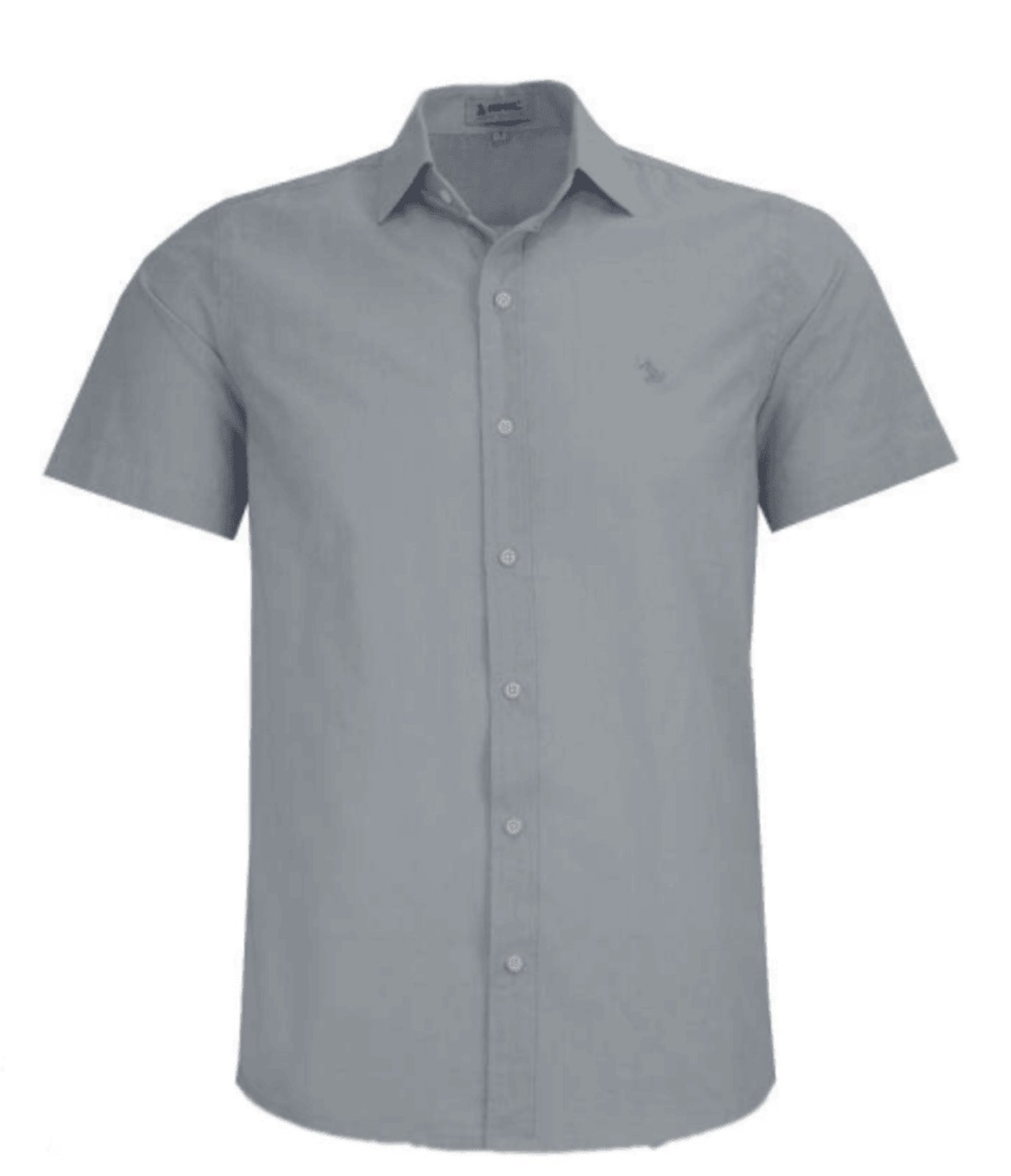 Imagem principal Camisa Social Amil Comfort Kart Algodão Flamê tipo Linho Manga Curta Luxo Amil cinza