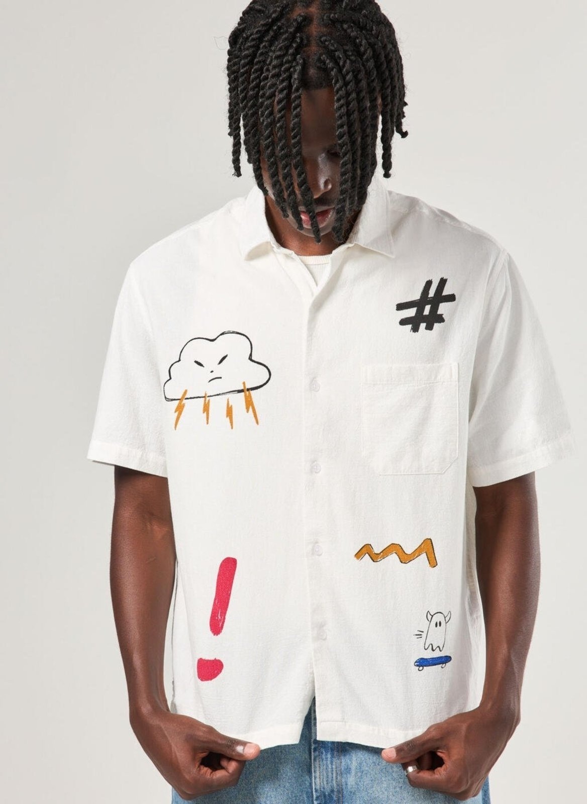 Imagem principal Camiseta Box Branca Desenhos Youcom branco