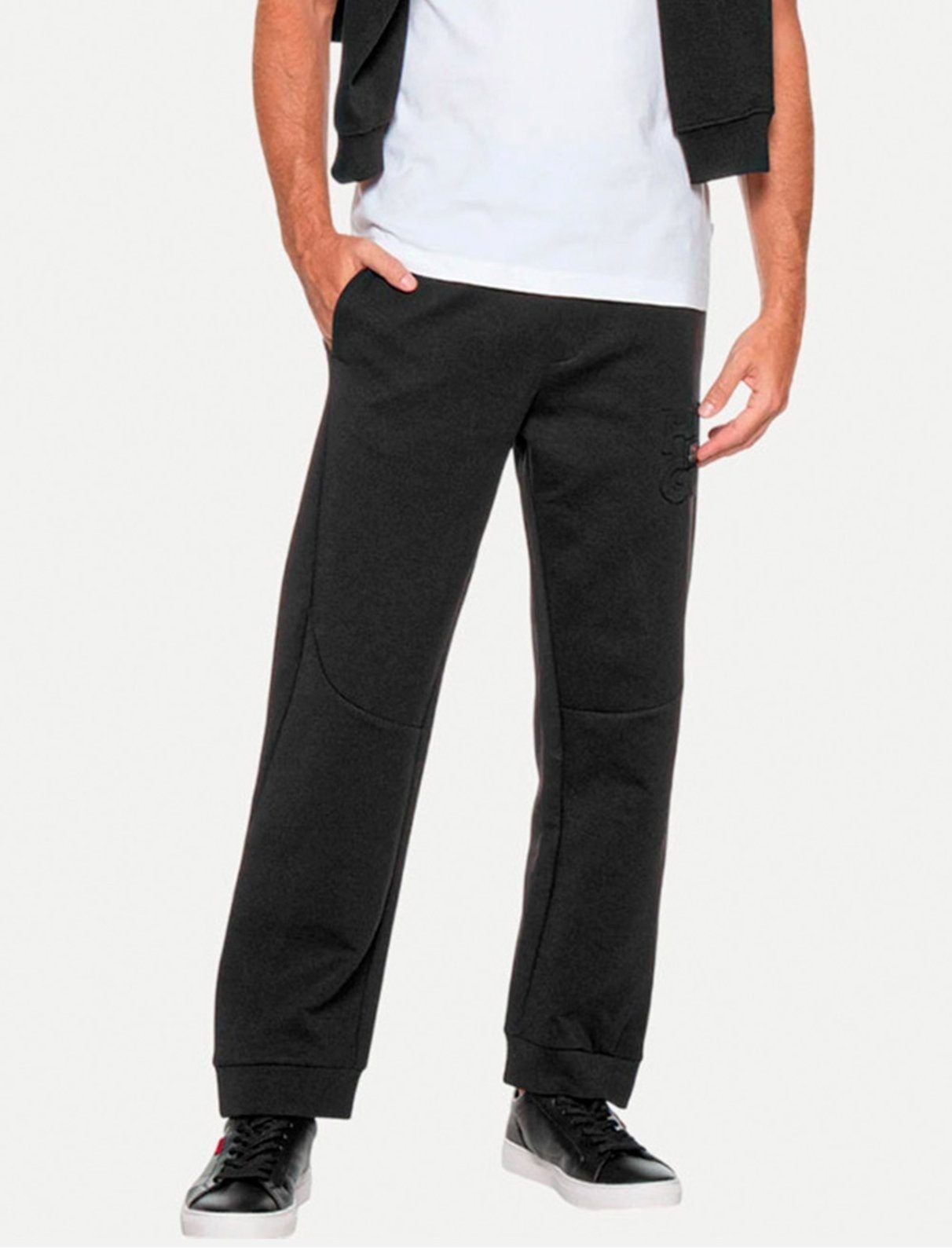 Imagem principal Calça Hugo Boss Masculina Moletom Regular Debospant Preta Hugo Boss preto