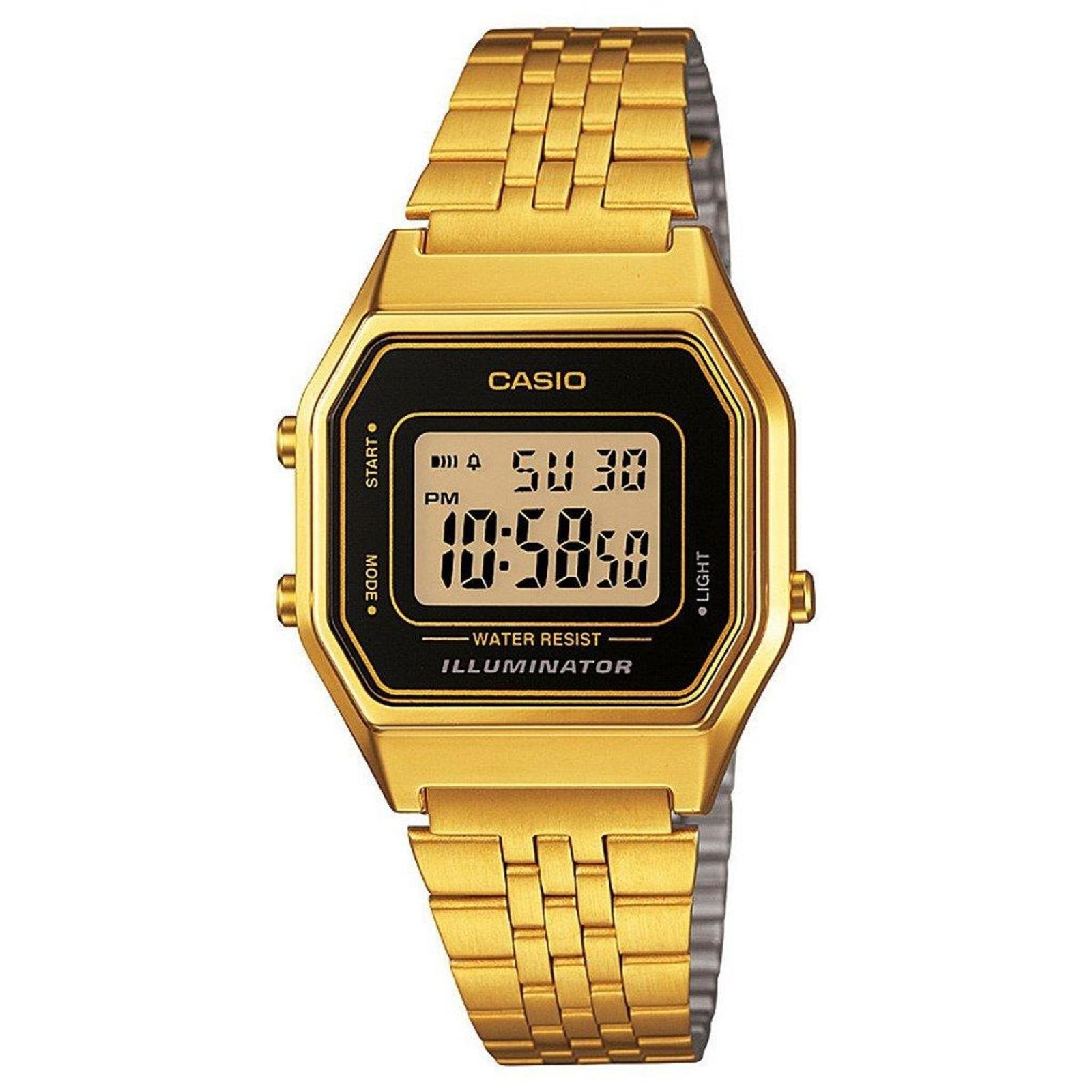 Imagem principal Relógio Casio Vintage LA680WGA-1DF Preto/Dourado Casio incolor