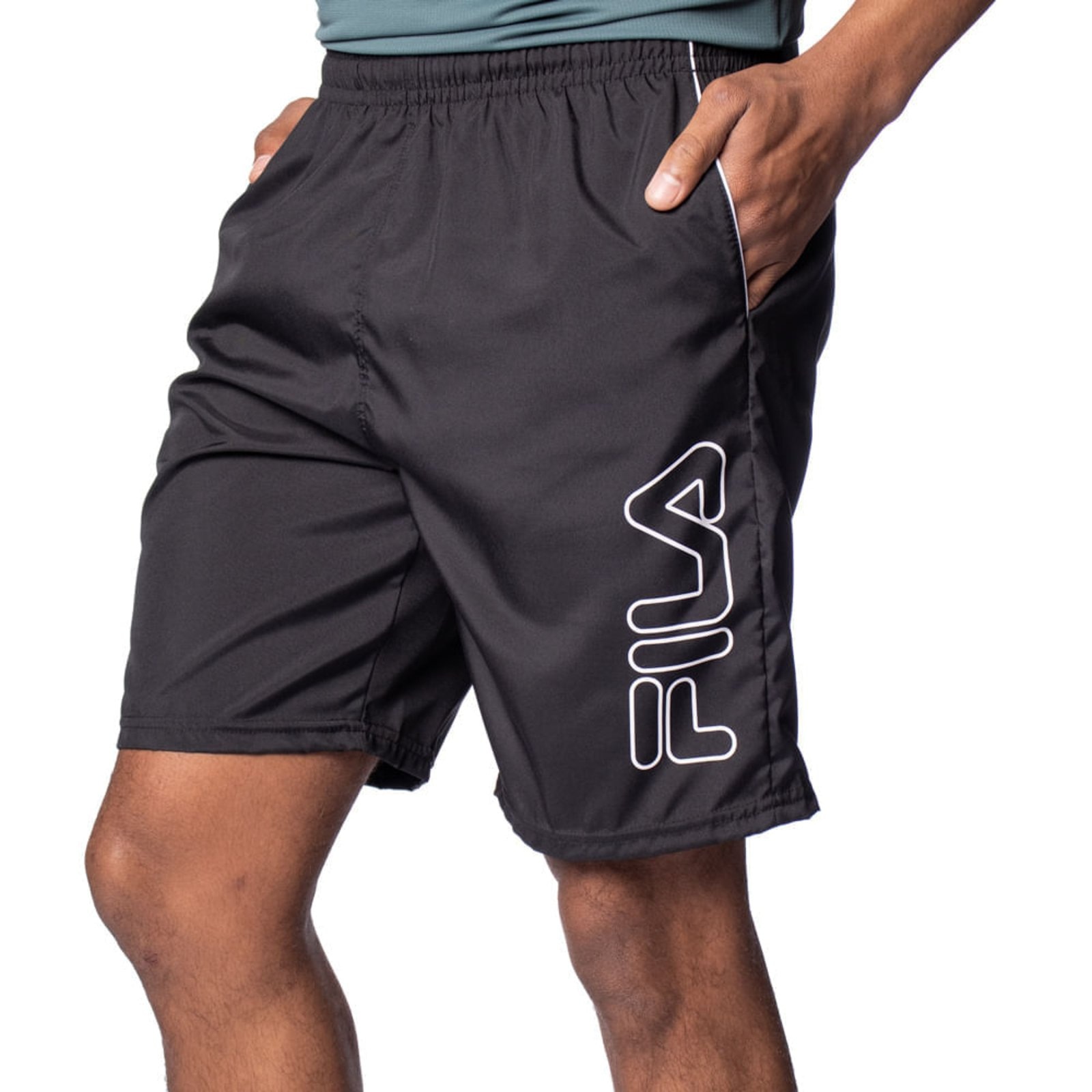 Imagem principal Bermuda Masculina Fila Train 7,5 branco Fila preto