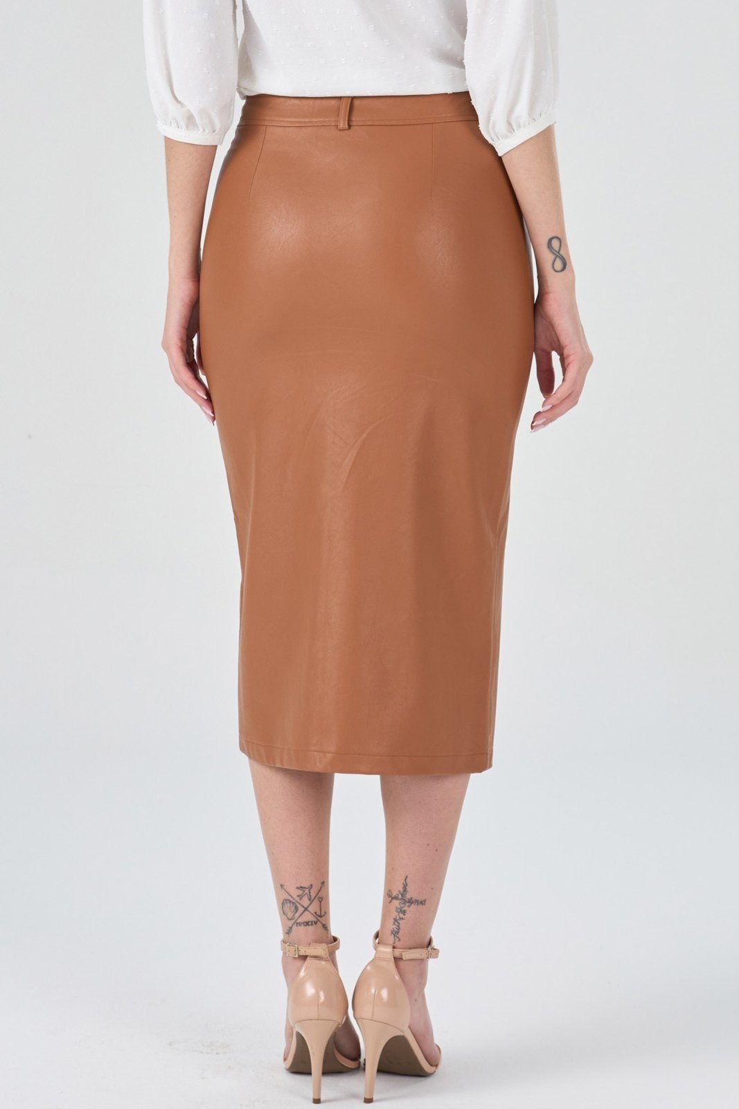 Imagem principal Saia Midi PKS Tecido Sintético PKS caramelo