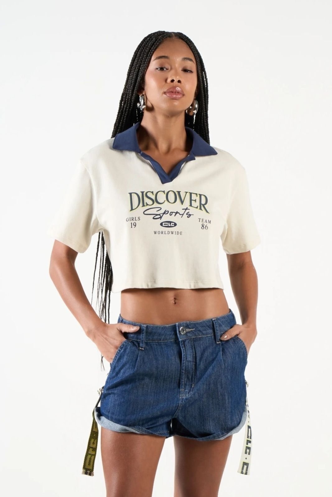 Imagem principal Polo Colcci CLC Bege/Azul Colcci CLC bege azul