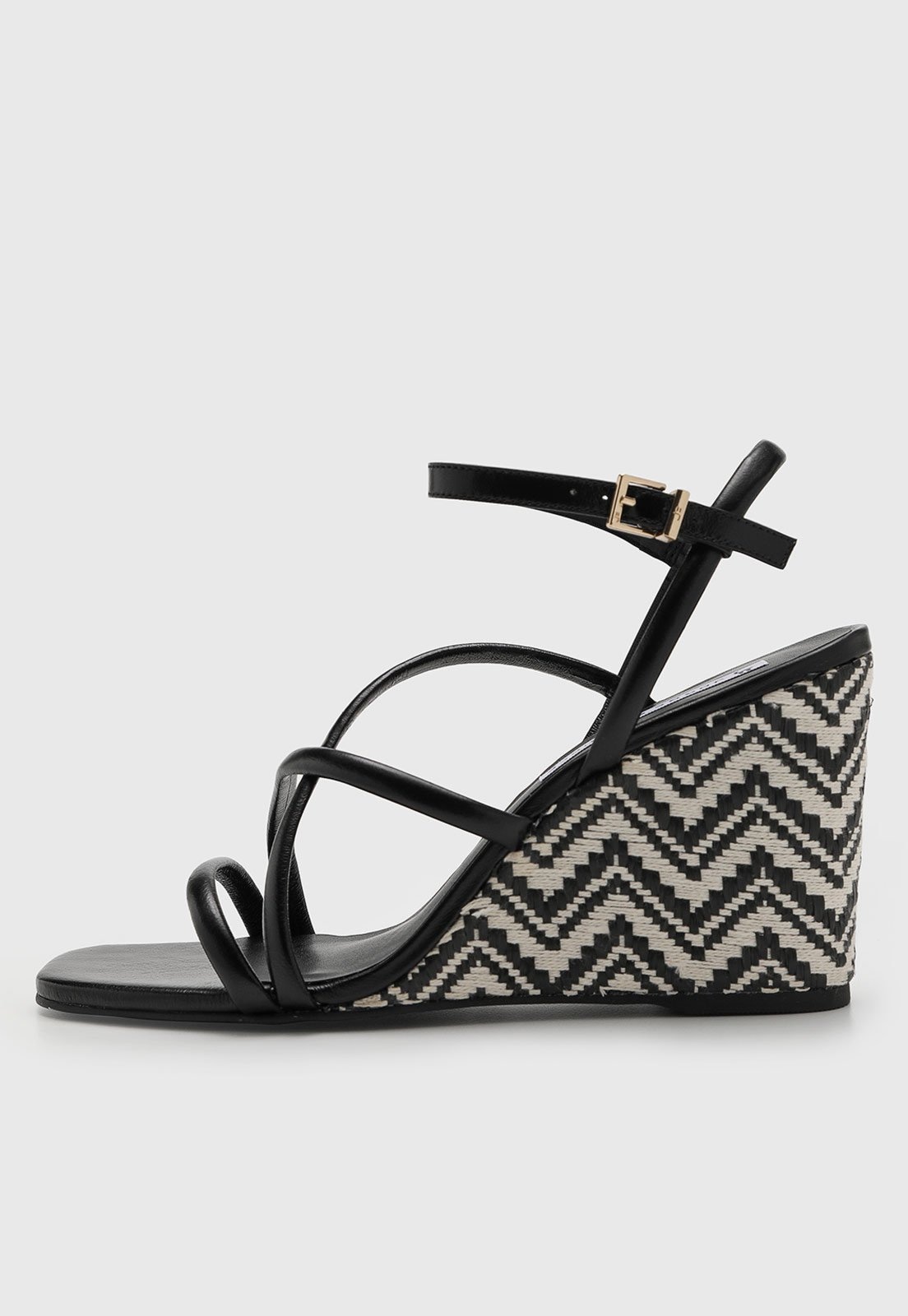 Imagem principal Sandália Feminina Jorge Bischoff Salto Anabela Preta Jorge Bischoff preto