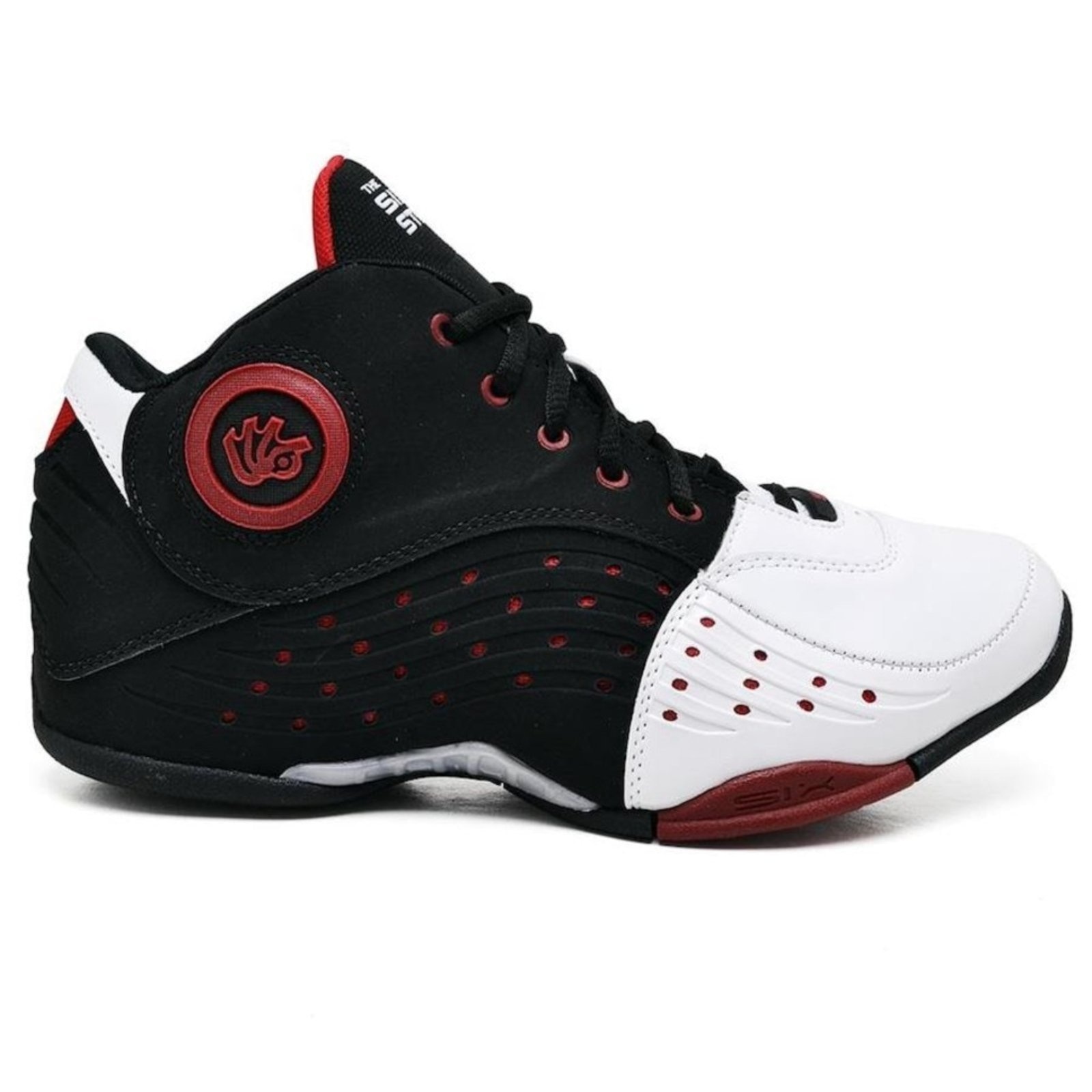 Imagem principal Tênis Esportivo Masculino Basquete Alta Performance Run Way Confortável Six Street branco