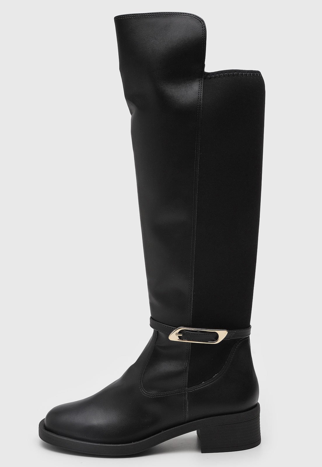 Imagem principal Bota Feminina cê Salto Baixo Preta BEBECÊ preto